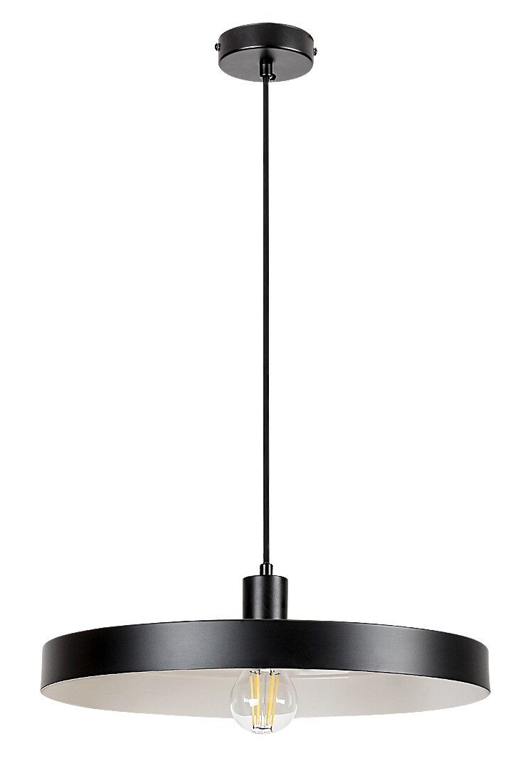 Rabalux Pendelleuchte "Alatar" Metall, schwarz, rund, E27, ø400mm