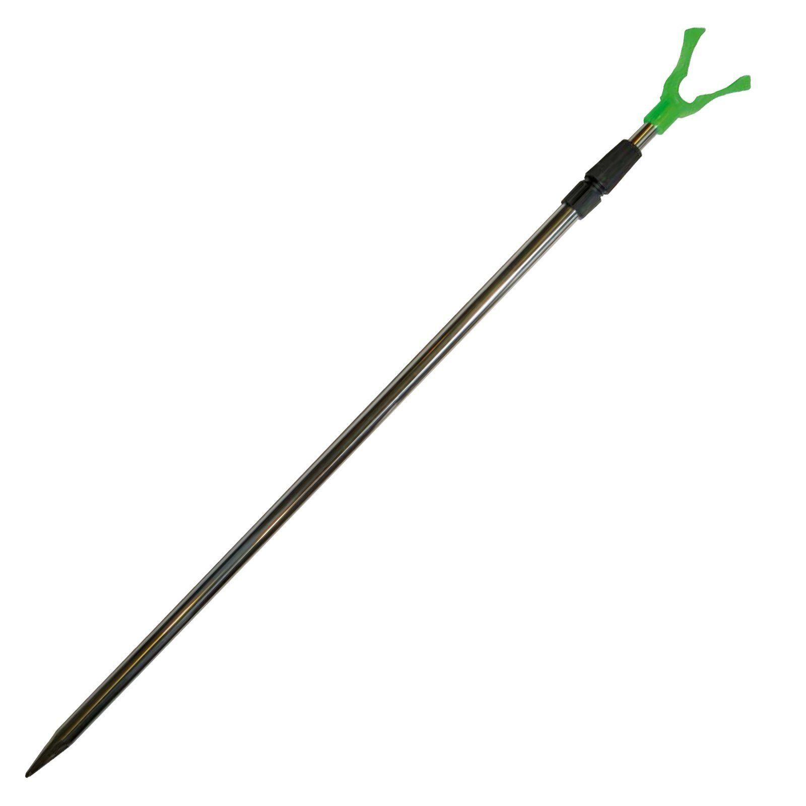 Behr Rutenhalter Rutenständer EDELSTAHL Teleskop V Halter Rutenhalter 75 bis 115