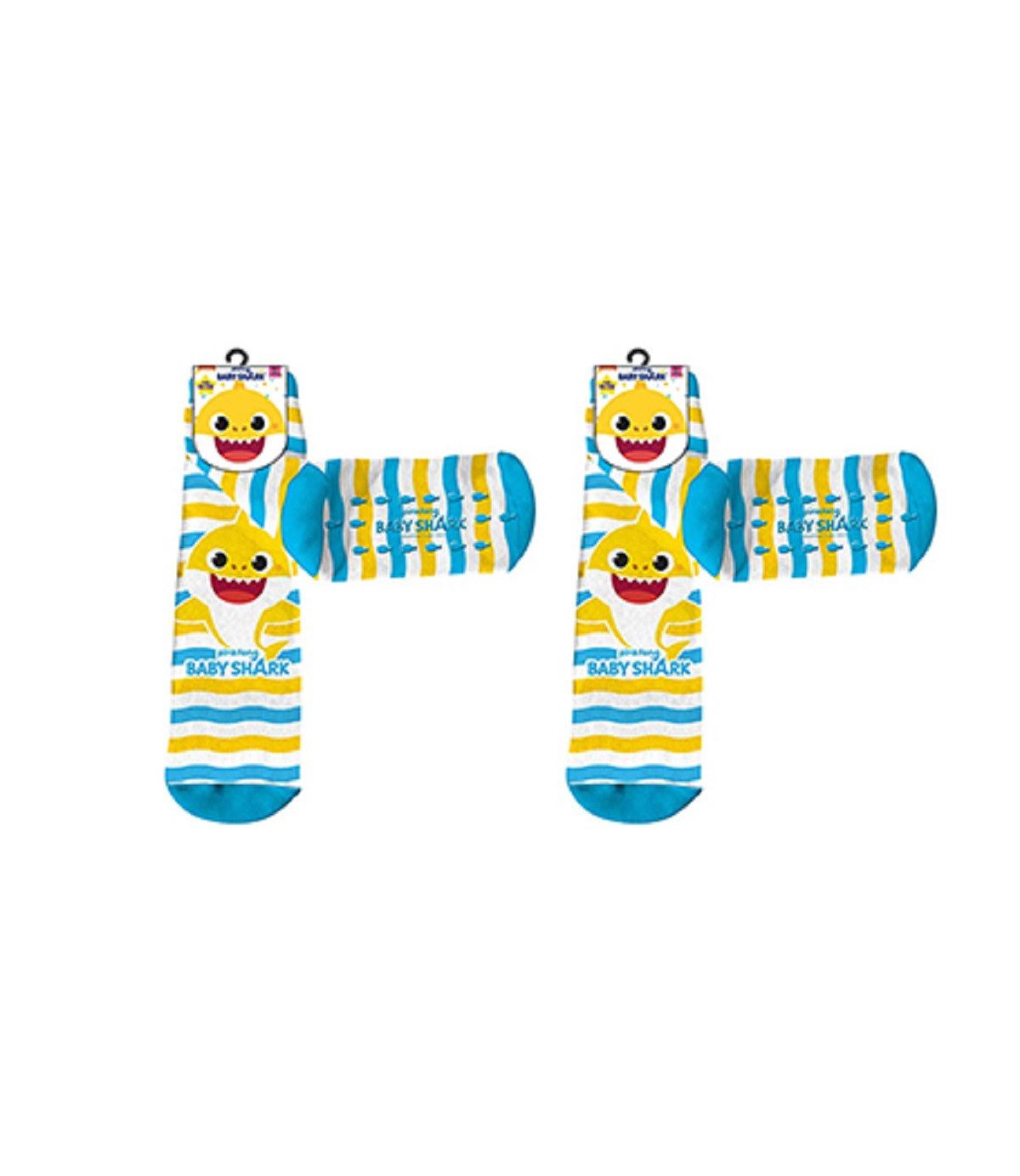 Baby Shark Sneakersocken Baby Shark Socken 2-Pack – Bunte Anti-Rutsch Strümpfe Söckchen