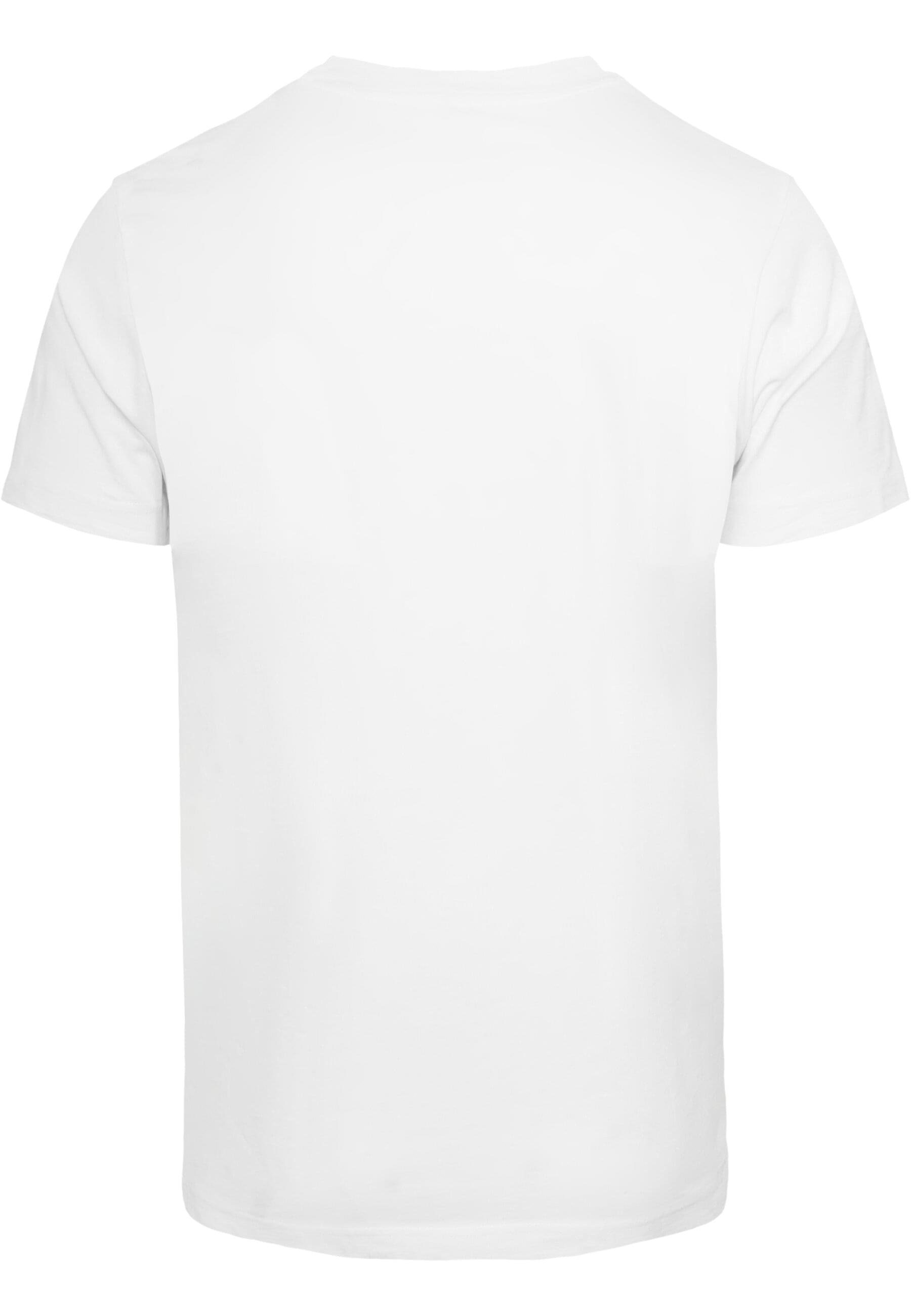 Merchcode T-Shirt Herren Neck T-Shirt the Round on moon Peanuts - (1-tlg) I'm white