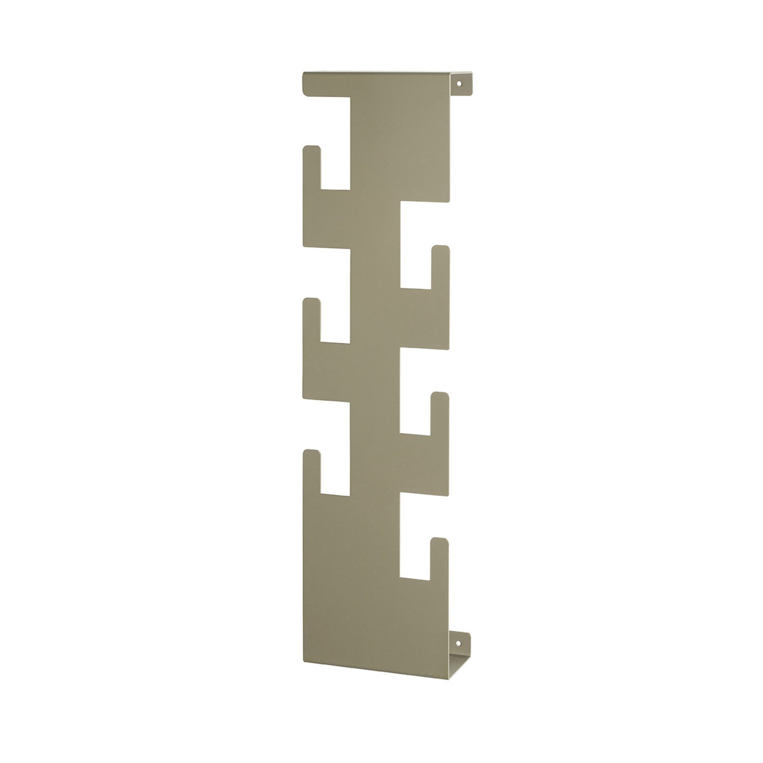HAKU Garderobenständer Garderobe - grün aus Stahl - H. 60cm x B. 15cm - Wandgarderobe, (1xWandgarderobe, Wandhalterung - Wandhalter), Wandhakenleiste - Hakenleiste - Garderobenleiste - Wandhaken