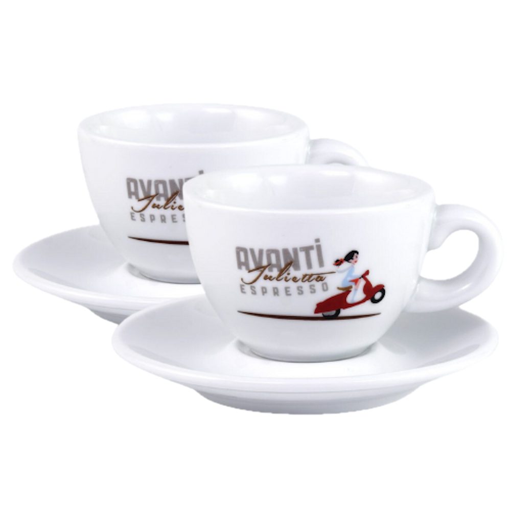 LK Trend & Style Tasse AVANTI Doppiotasse - 2er Set, Porzellan, dickwandig und äußerst robust verarbeitet