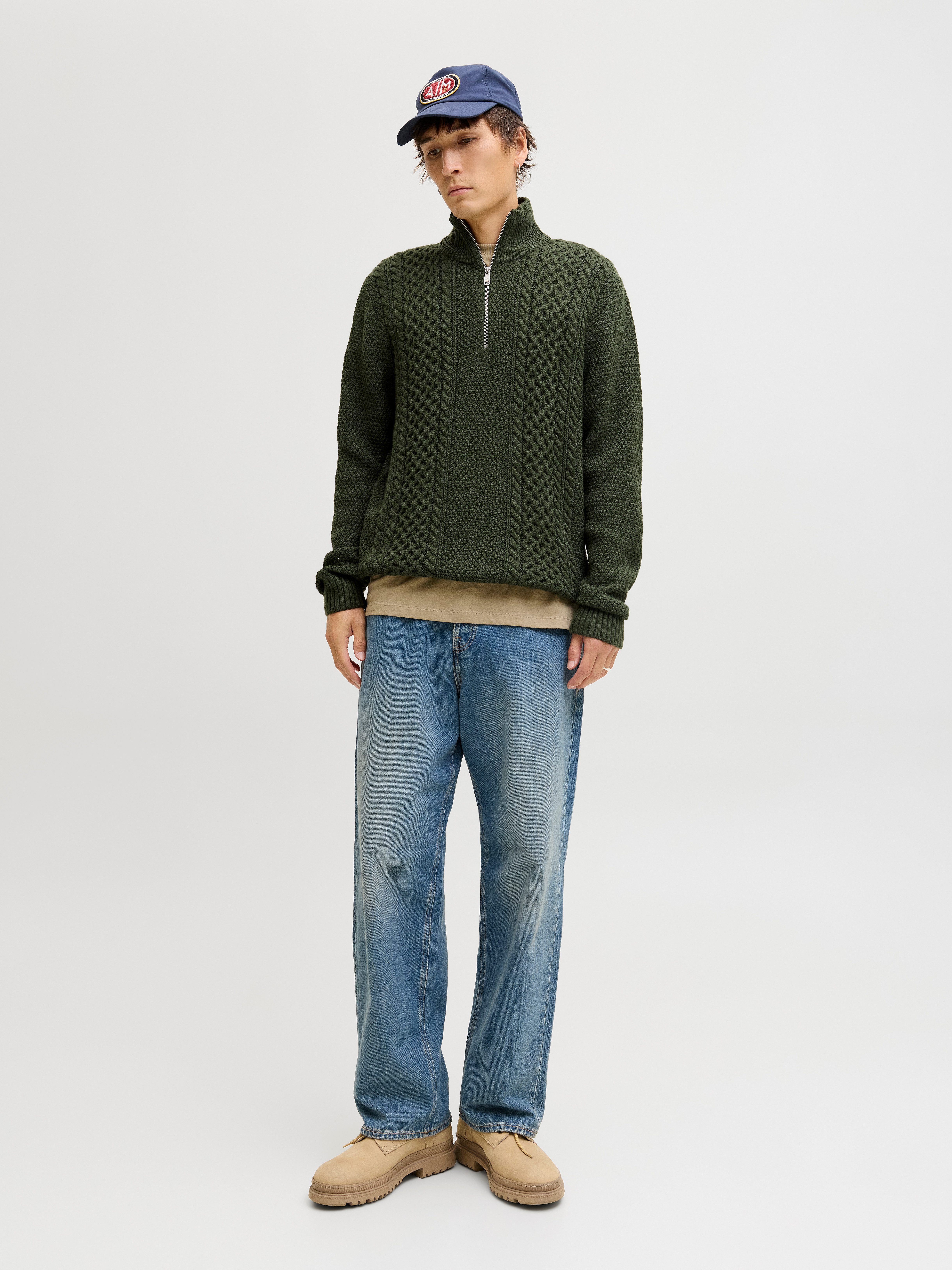 Jack & Jones Troyer JJPAUL KNIT HALF ZIP