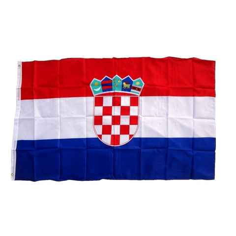 trends4cents Flagge Flagge 90 x 150 cm Hissfahne Bundesland Sturmflagge Hissfahne (Kroatien), für Fahnenmaste