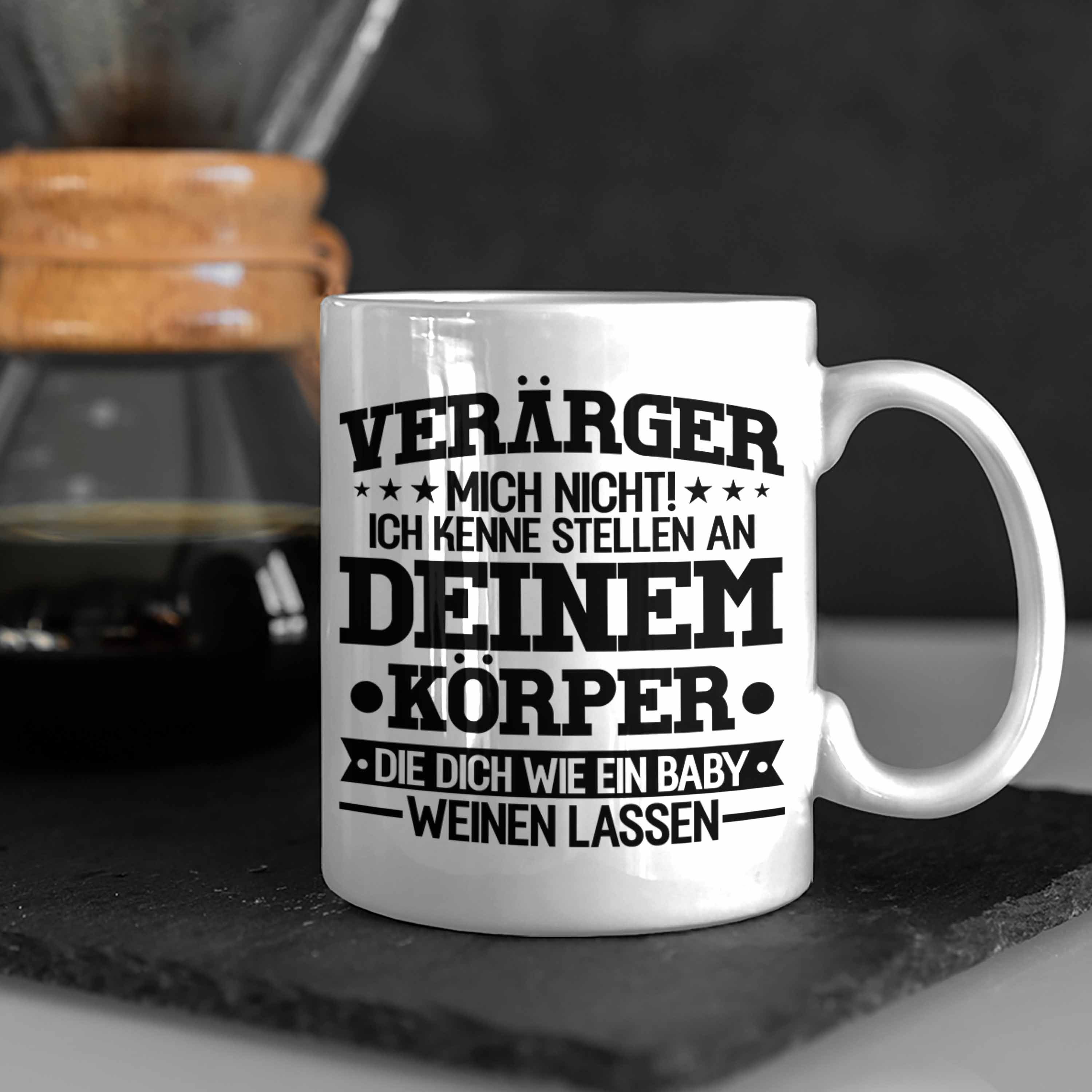 Tasse Physiotherapeut Geschenk Tasse Geschenkidee Spruch Trendation Praxis Weiss Physiotherapie Lustiger - Trendation