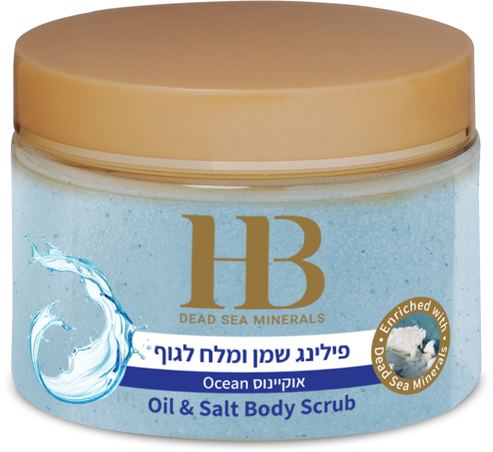 Körperpeeling Health&Beauty Körperpeeling, Totes Meer Salz & ätherischen Ölen 450gr