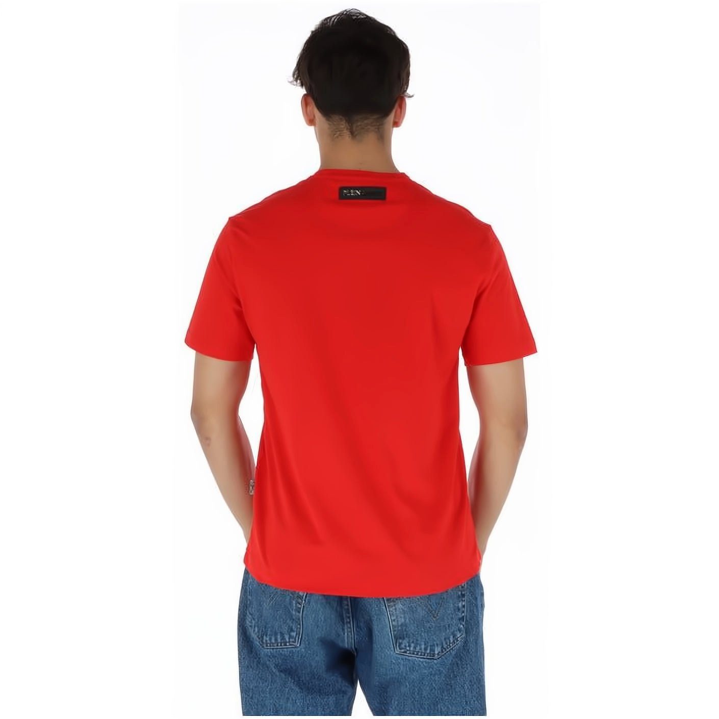 NECK hoher T-Shirt PLEIN Look, ROUND Stylischer SPORT Tragekomfort, Farbauswahl vielfältige
