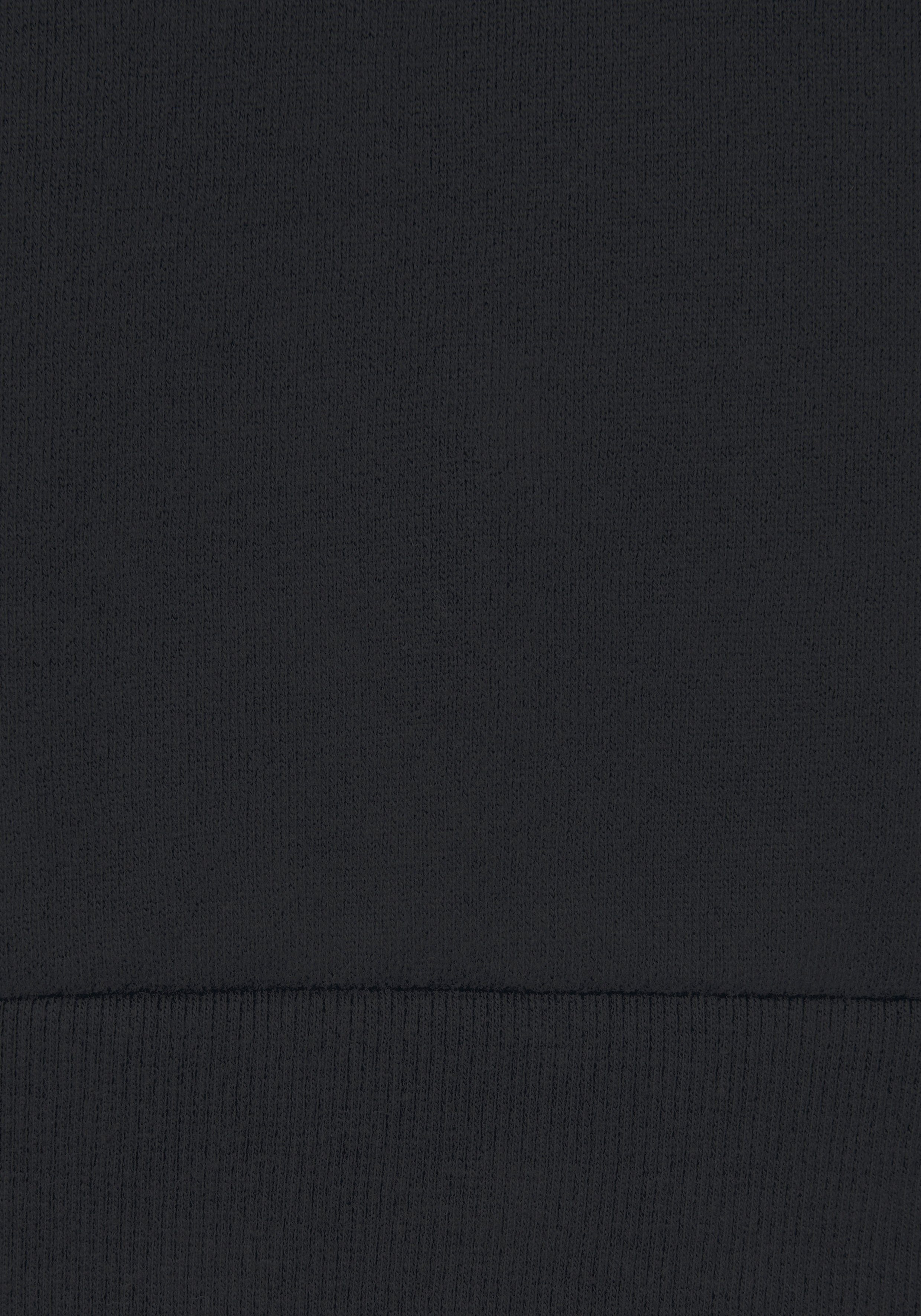 glänzendem mit Loungewear Logodruck, -Loungeshirt Loungewear, schwarz Bench. Loungeanzug Sweatshirt