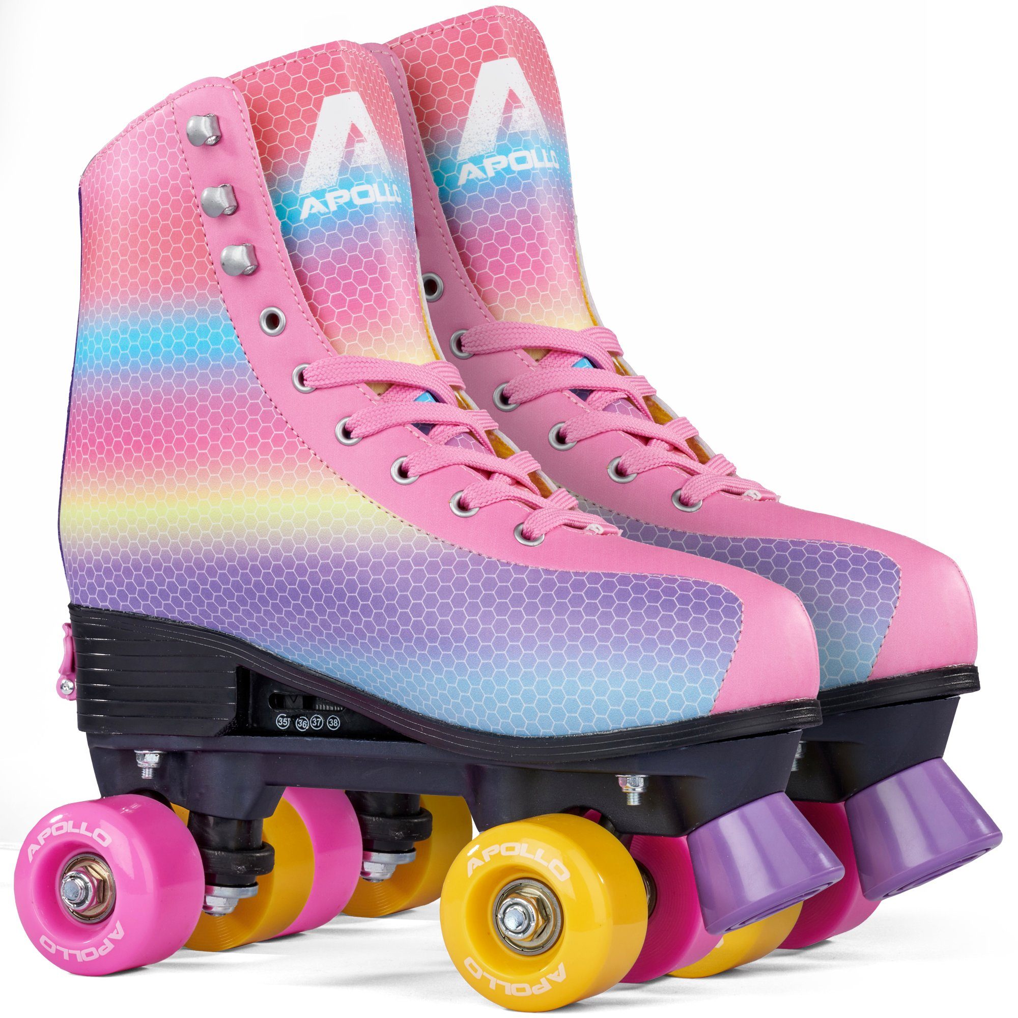 Rollschuhe Retro Discoroller, verstellbare Disco Roller Skates