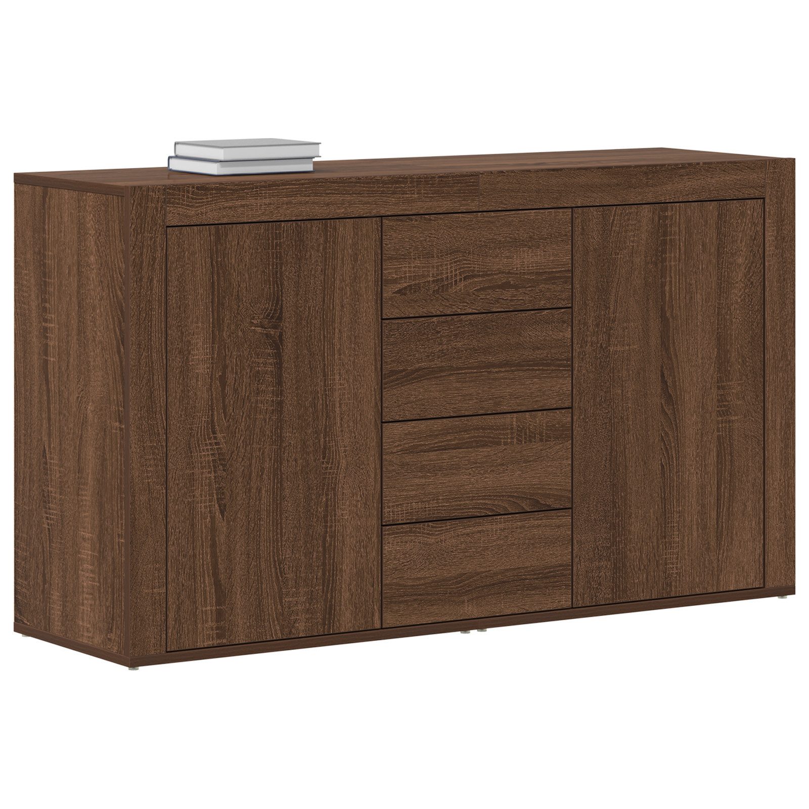 vidaXL Sideboard Sideboard Braune Eiche Holzwerkstoff günstig online kaufen