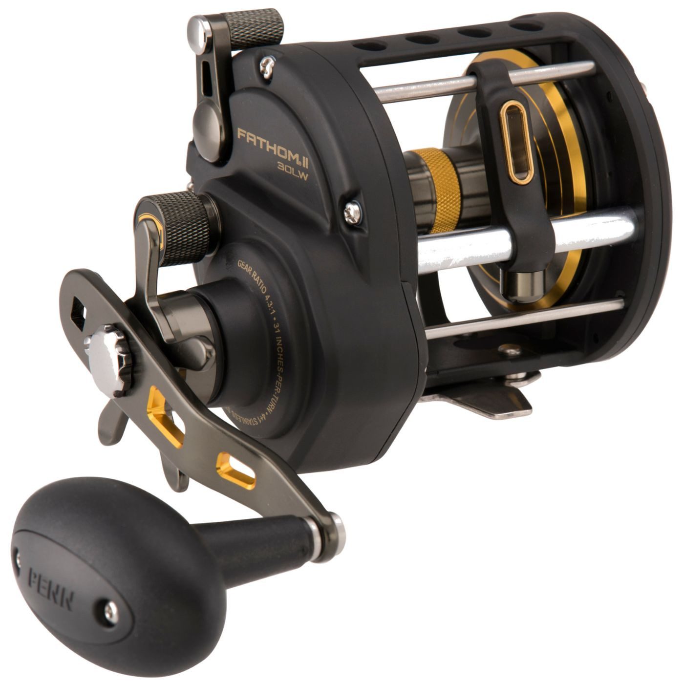 Multirolle Penn Fathom II 30 Level Wind Reel - Rechtshand Multirolle