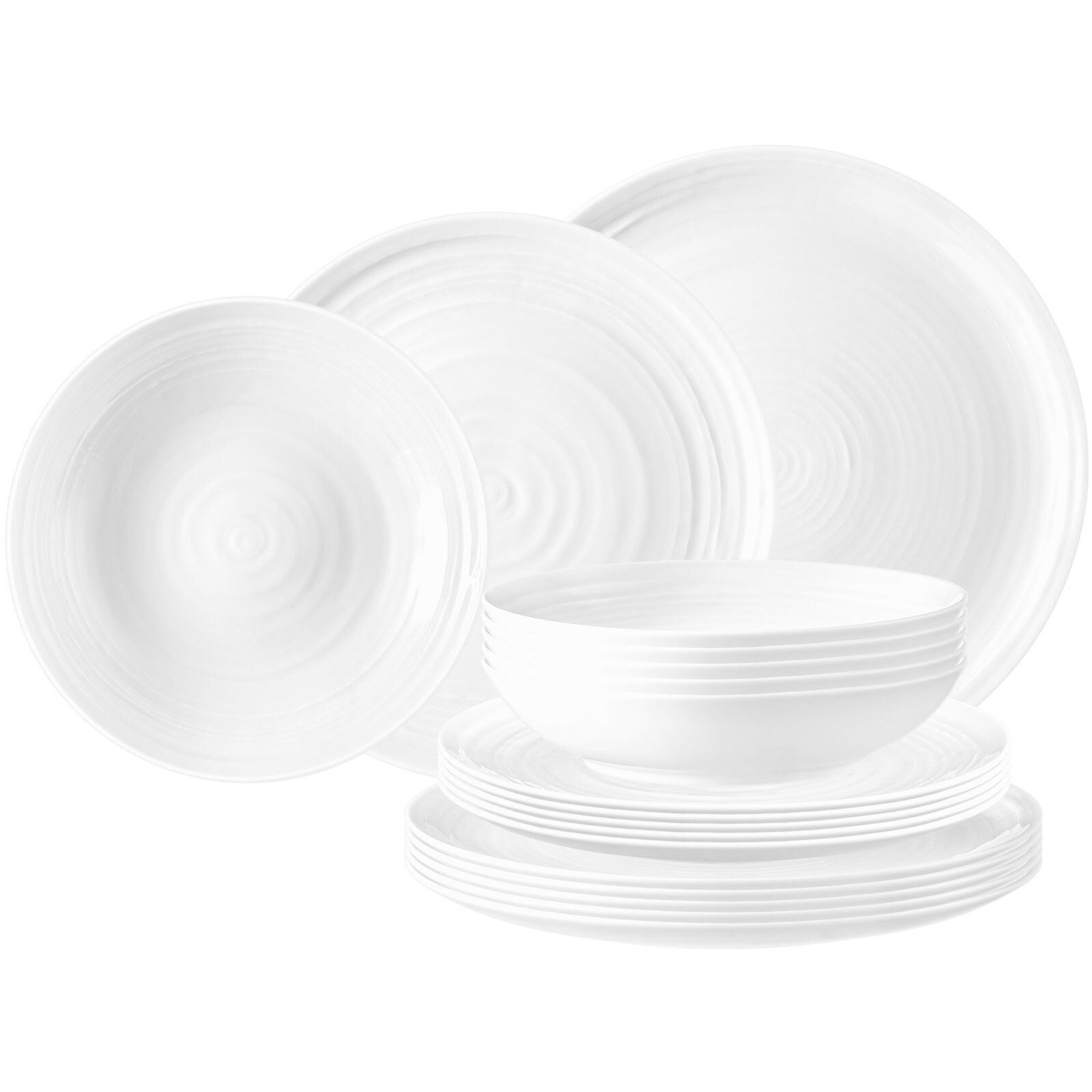 Seltmann Weiden Kombiservice Terra Teller-Set 18er Set (18-tlg), Porzellan