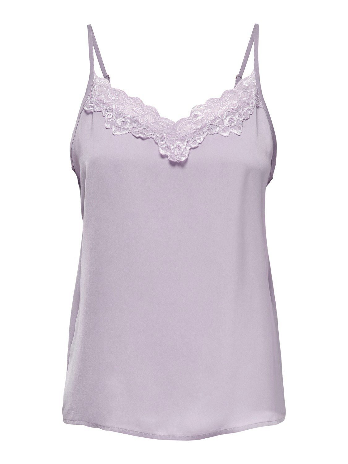 JACQUELINE de YONG Shirttop Tank Top Oberteil Spitzen JDYAPPA Lace Shirt Sommershirt (1-tlg) 3604 in Lila