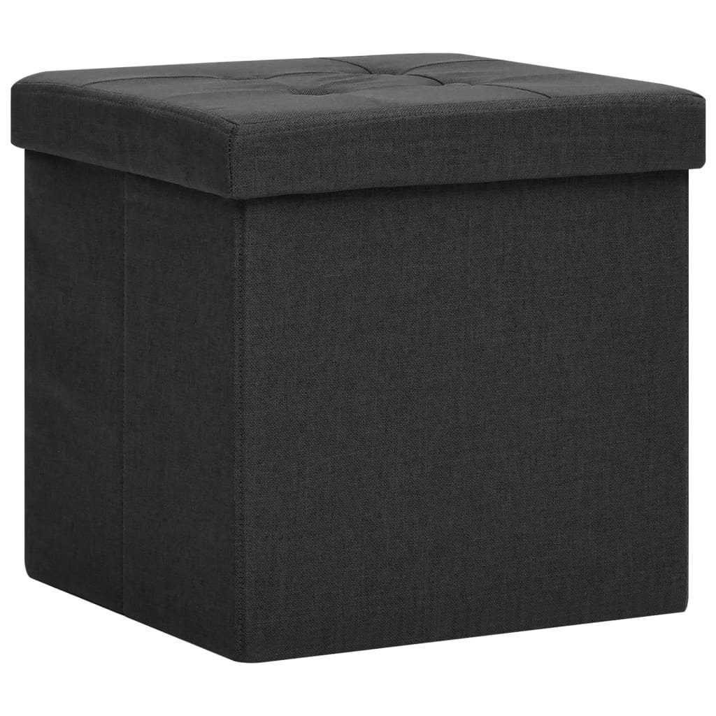 vidaXL Hocker Hocker mit Stauraum Schwarz günstig online kaufen