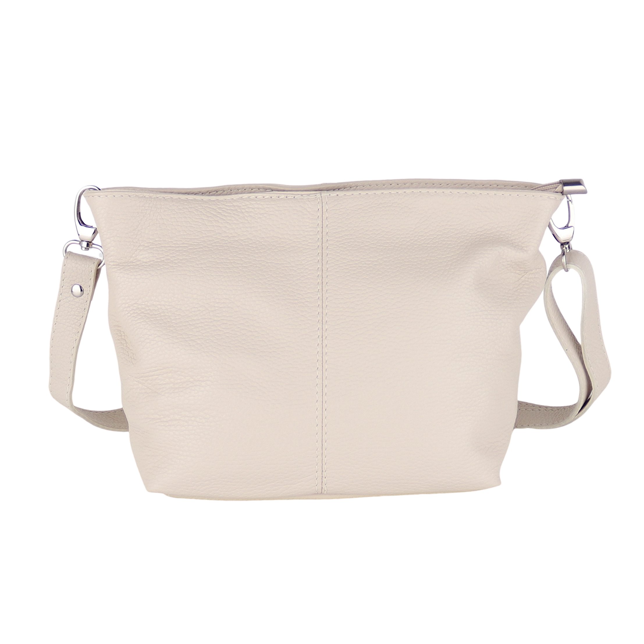 MIRROSI Umhängetasche Damen Crossbody Bag, Echtleder Made In Italy, Mittelgroße Damen Tasche 30x20x13cm