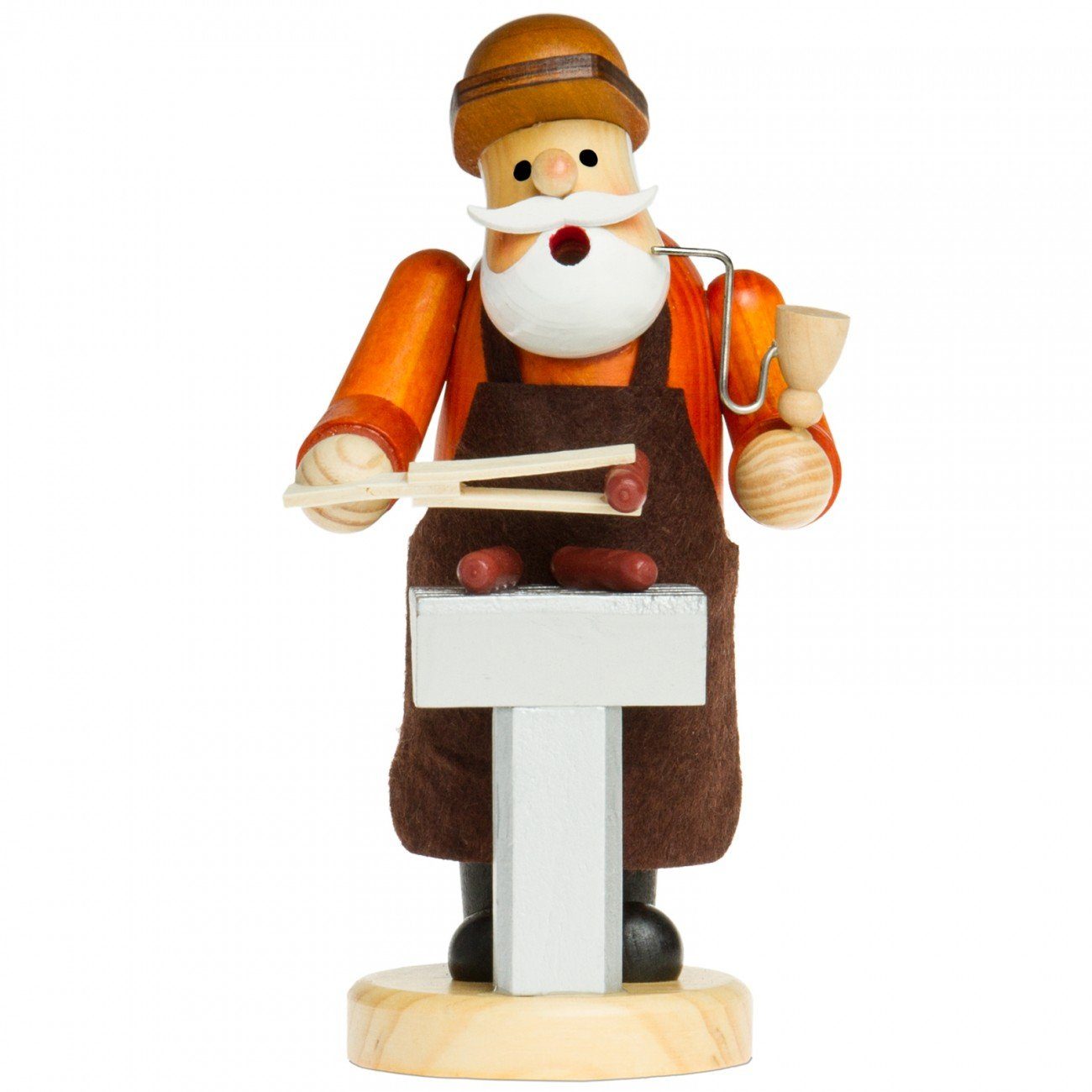 SIKORA Weihnachtsfigur RM-A Räuchermännchen aus Holz 3 Größen verschiedene Motive A11 schwarz - Schwibbogenhändler