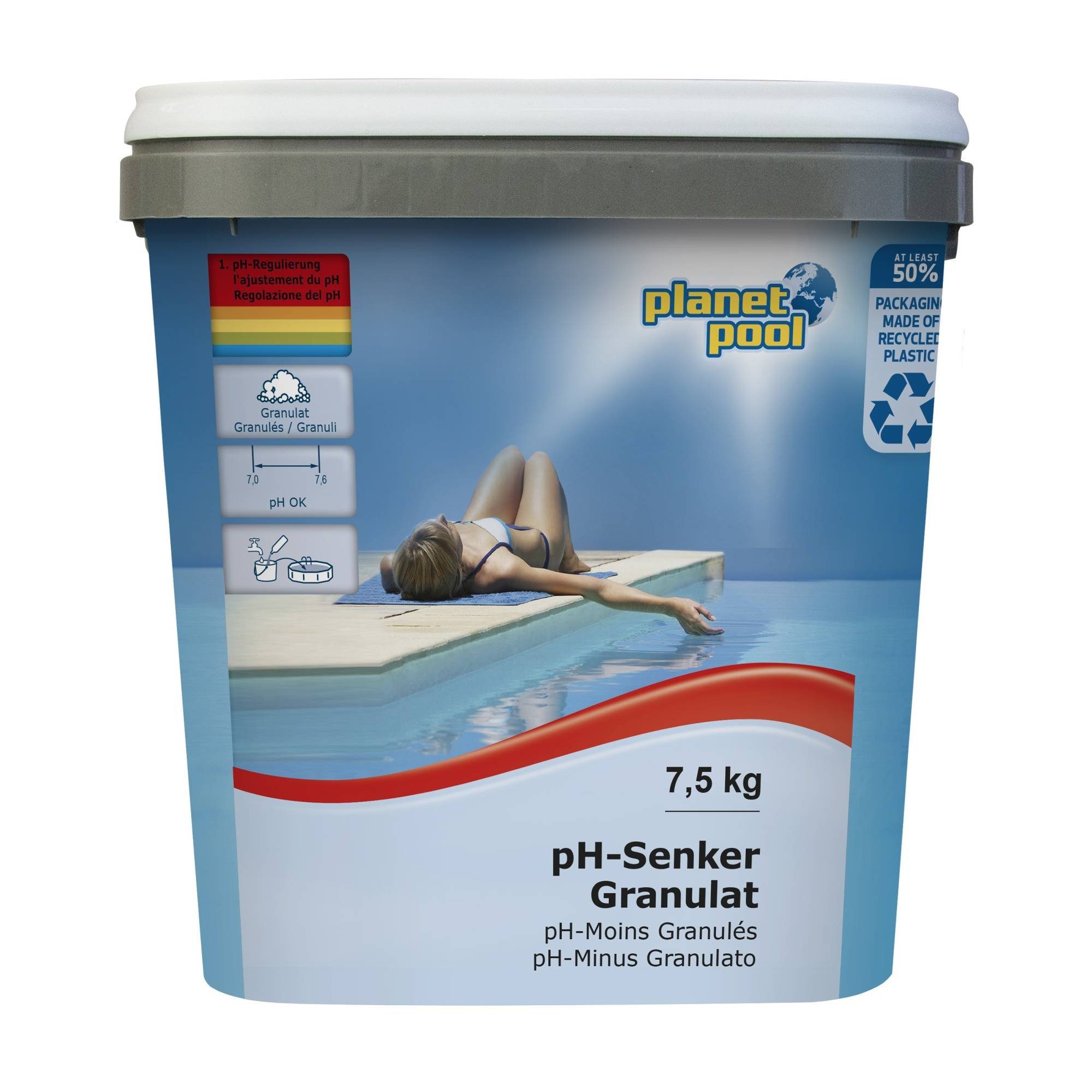 Planet Pool Poolpflege Planet Pool - pH-Senker Granulat, 7,5 kg