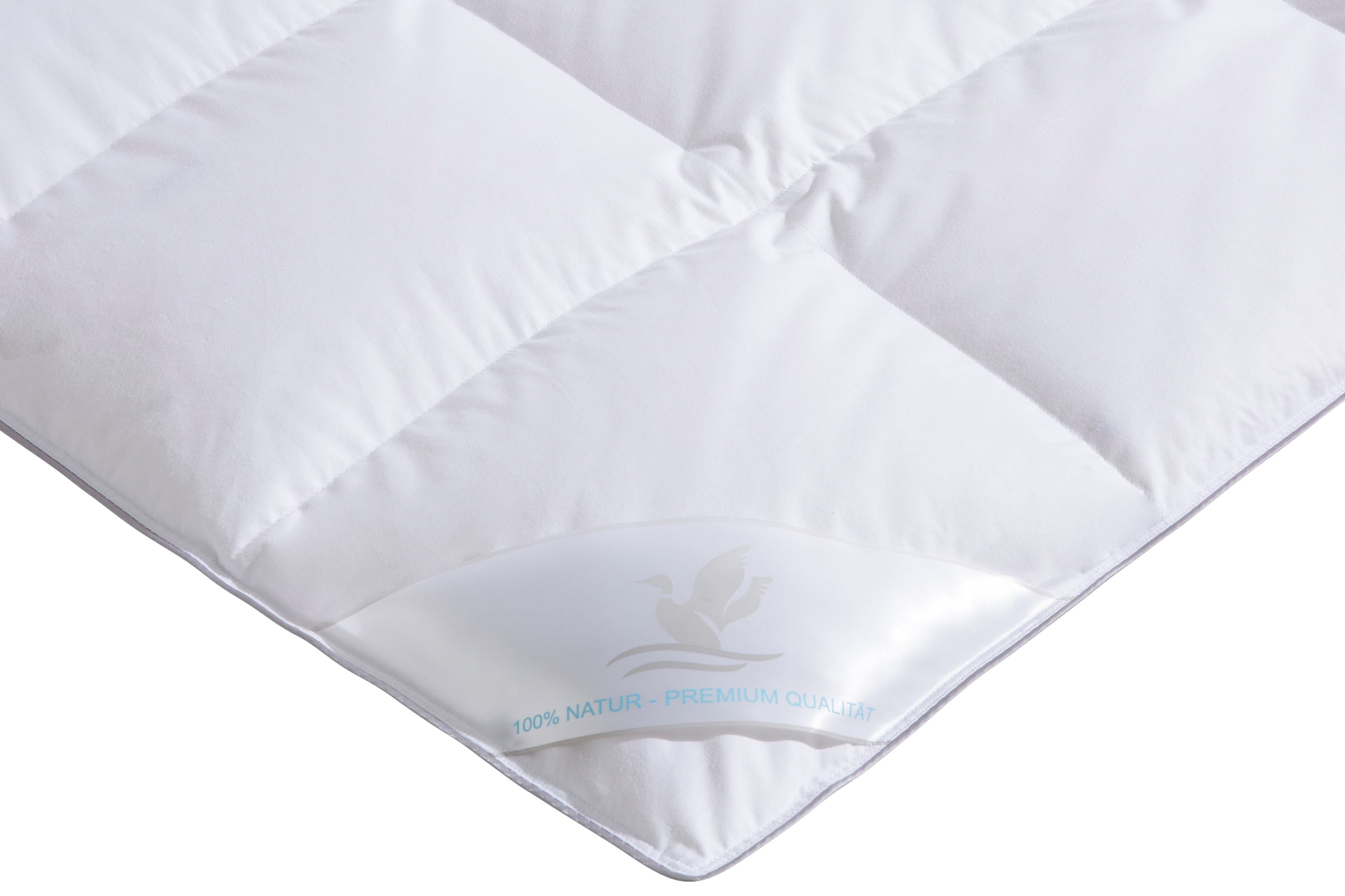 Otto Keller Daunenbettdecke Star, Bettdecken für Sommer oder Winter, Decke, Ganzjahresdecke, Füllung: 100% Daunen, Bezug: 100% Baumwolle, Bettdecke 135x200 cm, 155x220 cm und weitere Größen, Made in Germany