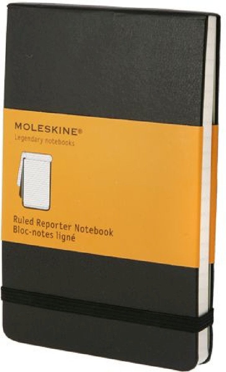 MOLESKINE Notizblock Notizblock Reporter P A6 9x14cm liniert Hardcover schwarz