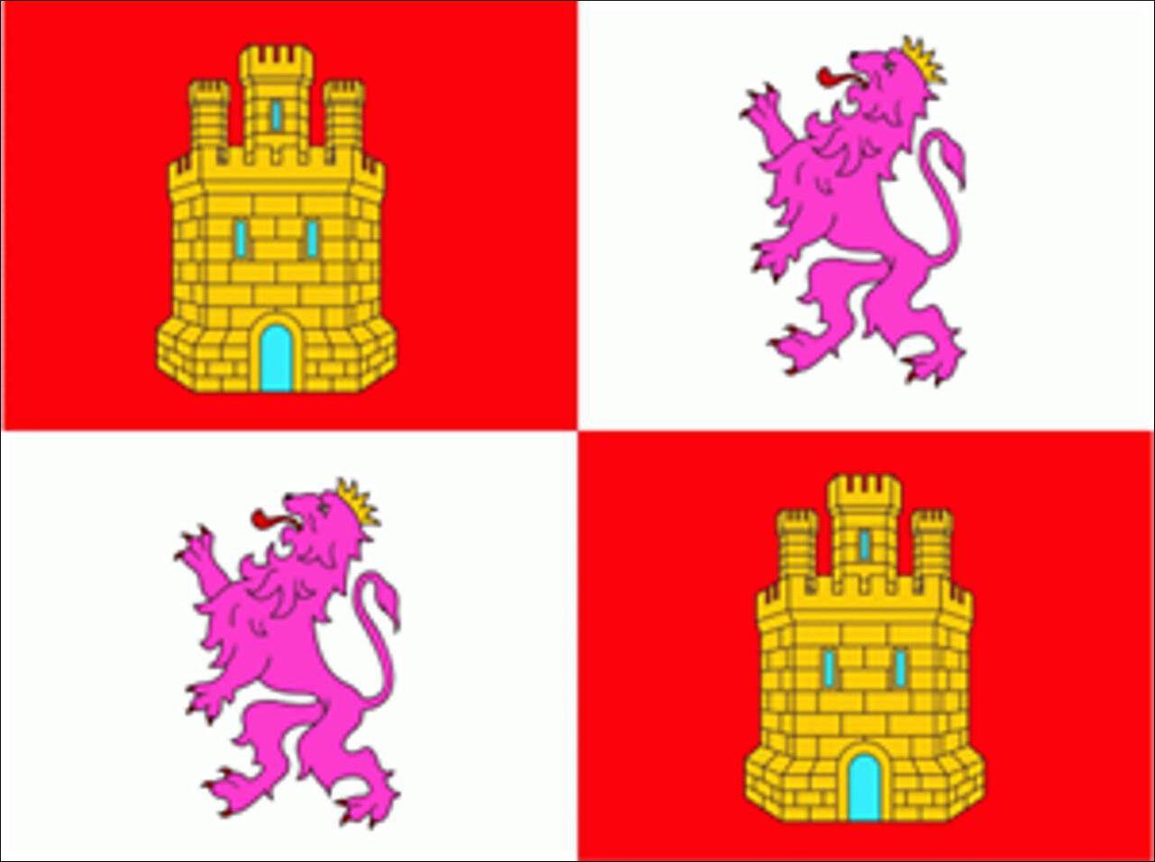 flaggenmeer Flagge Kastilien und León 80 g/m²