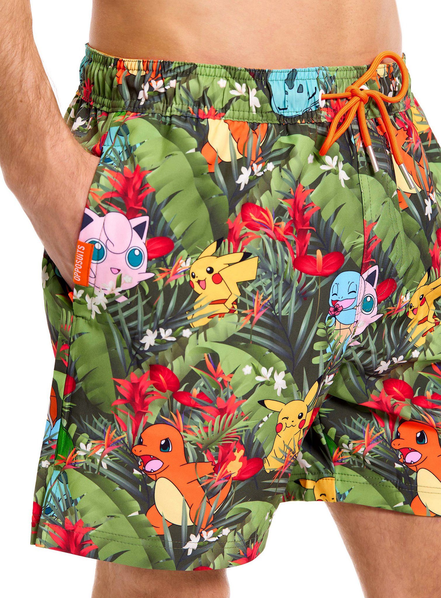 Opposuits Kostüm Pokémon Tropical Forest Badehose, Badeshorts mit Pokémons günstig online kaufen