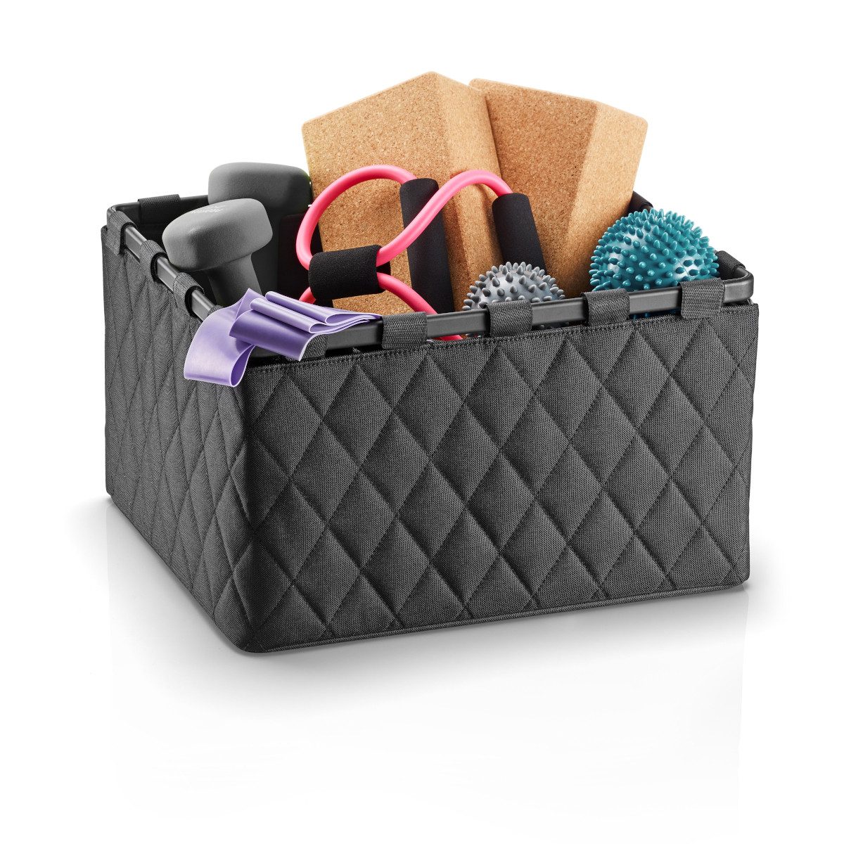 REISENTHEL® Aufbewahrungskorb framebox L frame rhombus black, framebox L