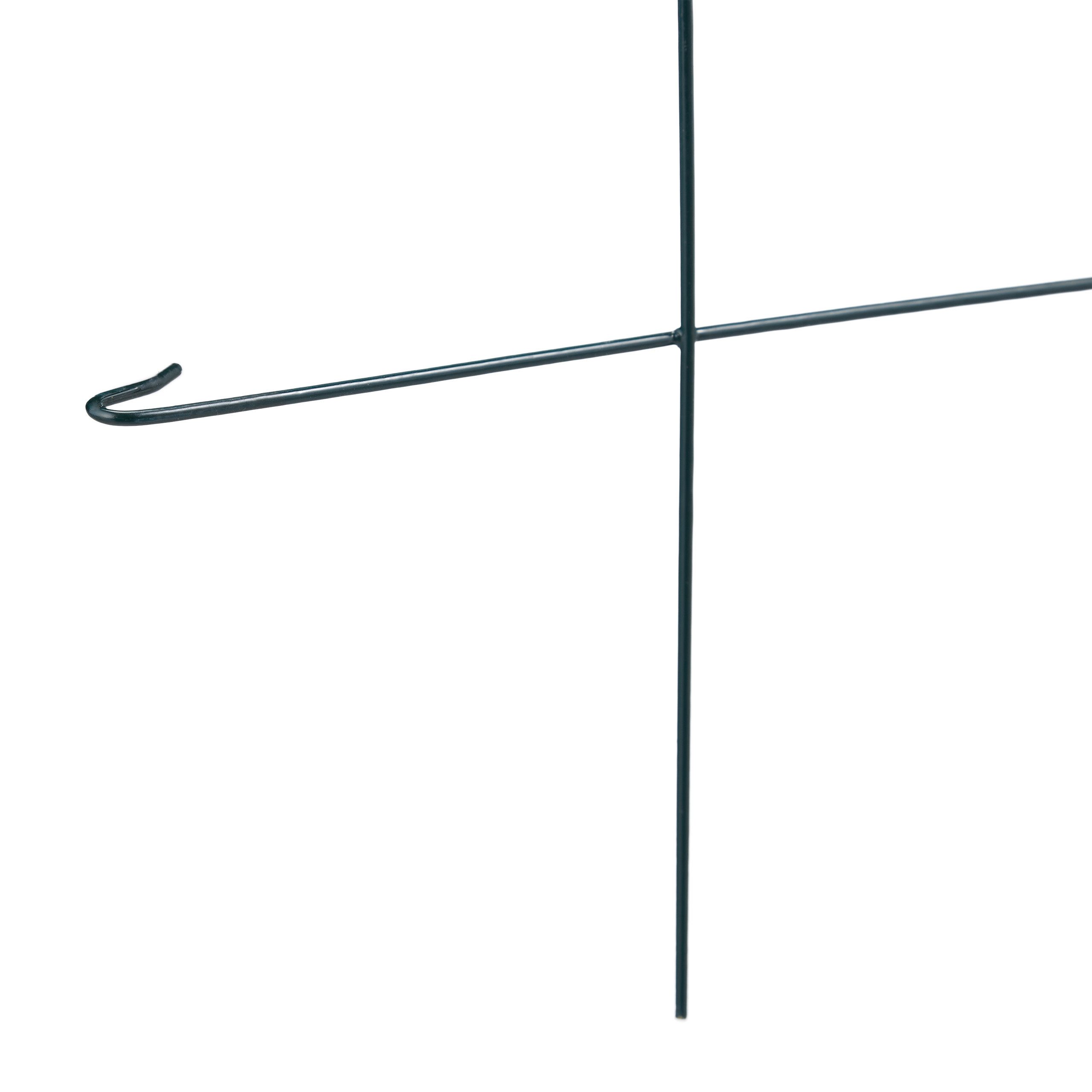 relaxdays Beetbegrenzung Beetzaun 5-teilig grün