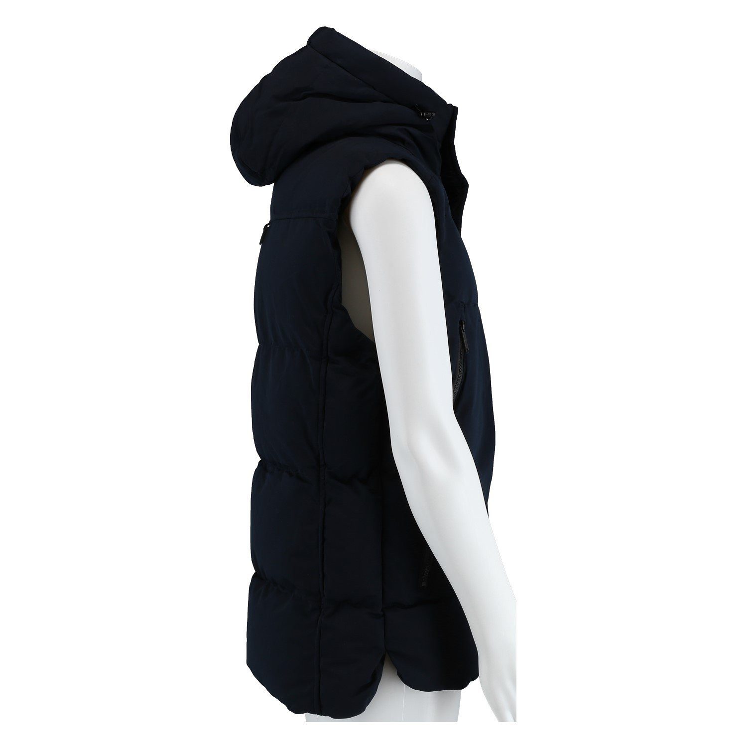 Poolman Steppweste mit Kapuze P2304.715 (leicht, winddicht, warm wattiert) navyblau