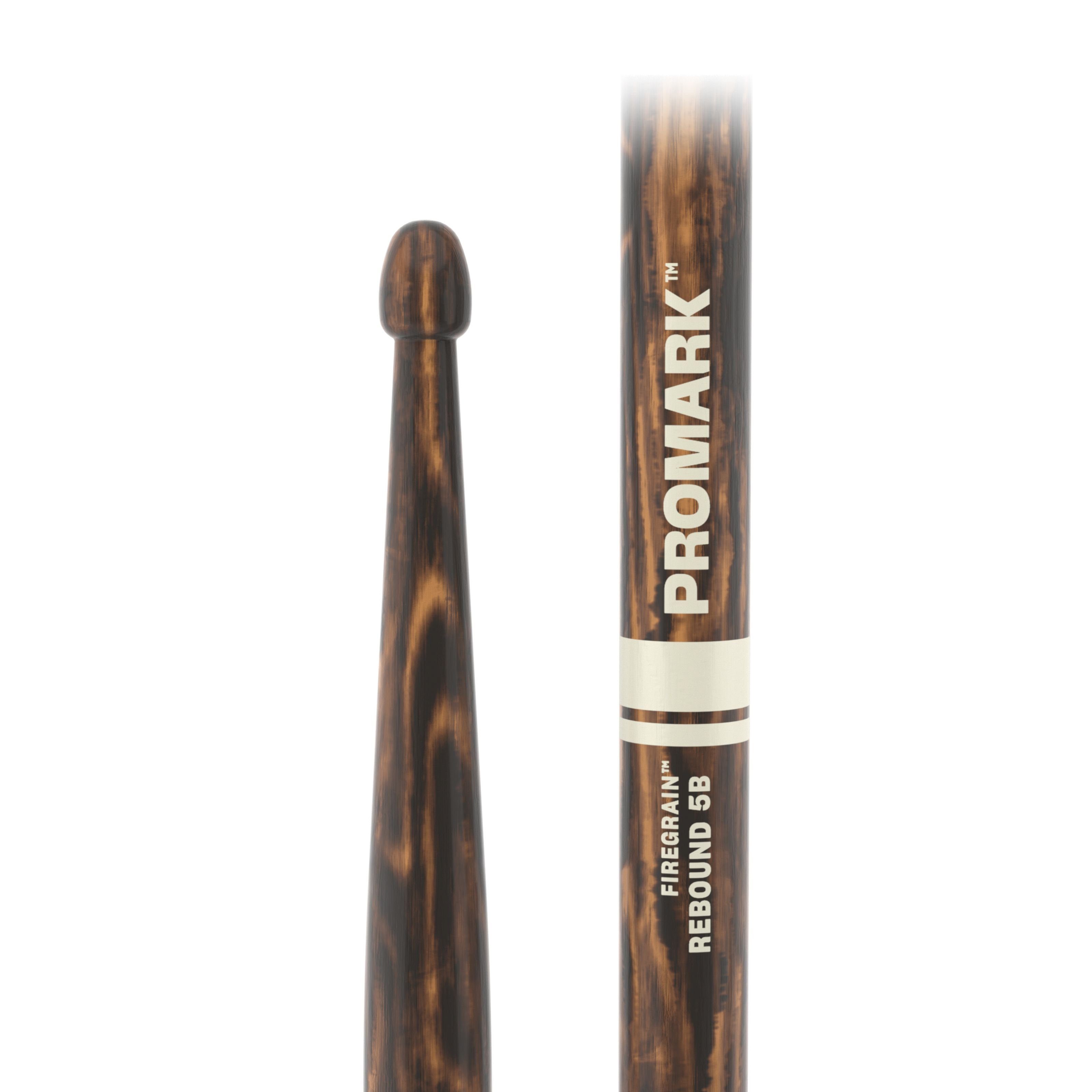 Promark Sticks Drumsticks (Sticks, Beater und Mallets, Drumsticks Holztip), R5BFG Rebound 5B FireGrain Sticks - Drumsticks