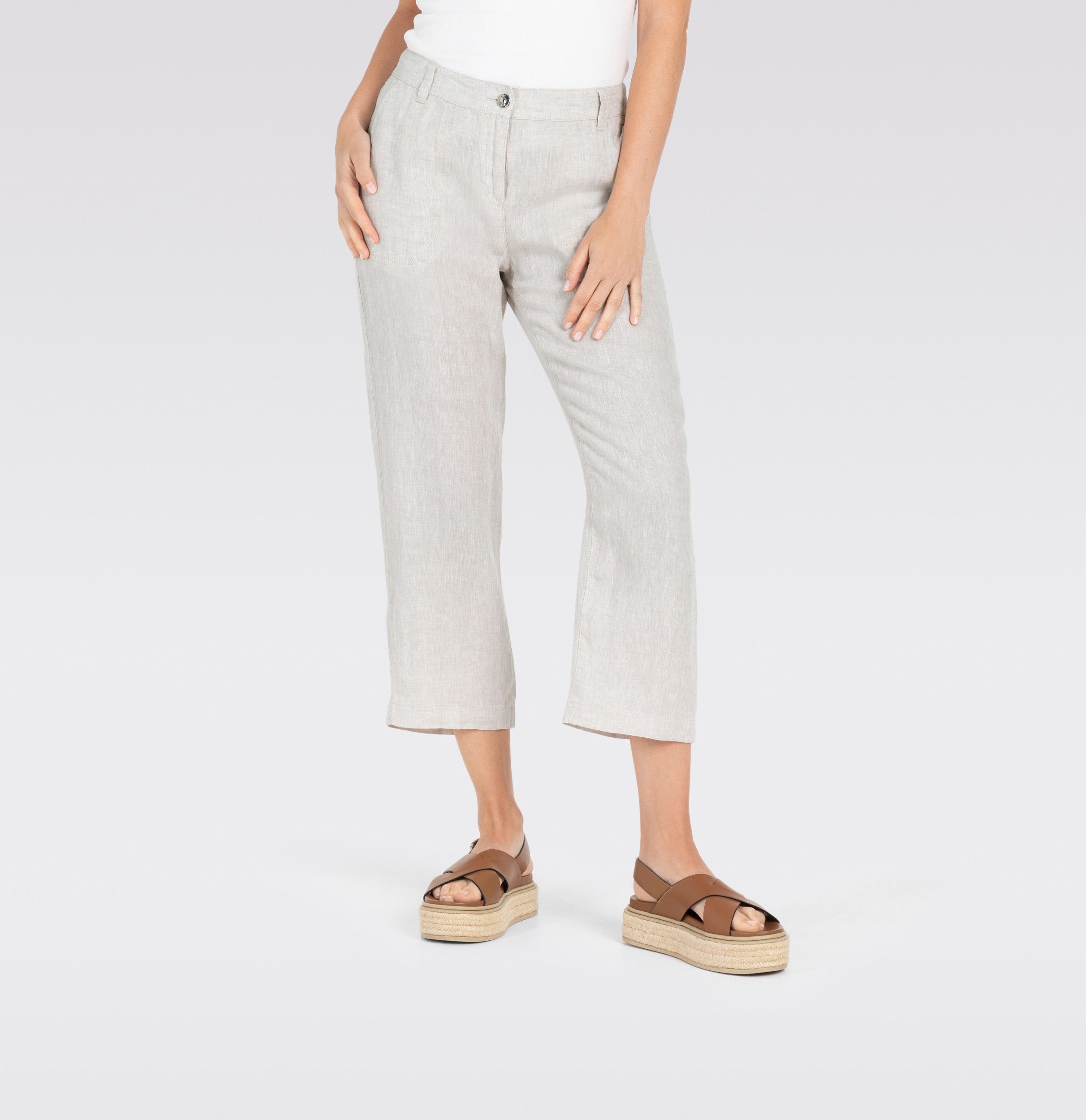5-Pocket-Jeans MAC JEANS - NORA, Pure linen günstig online kaufen