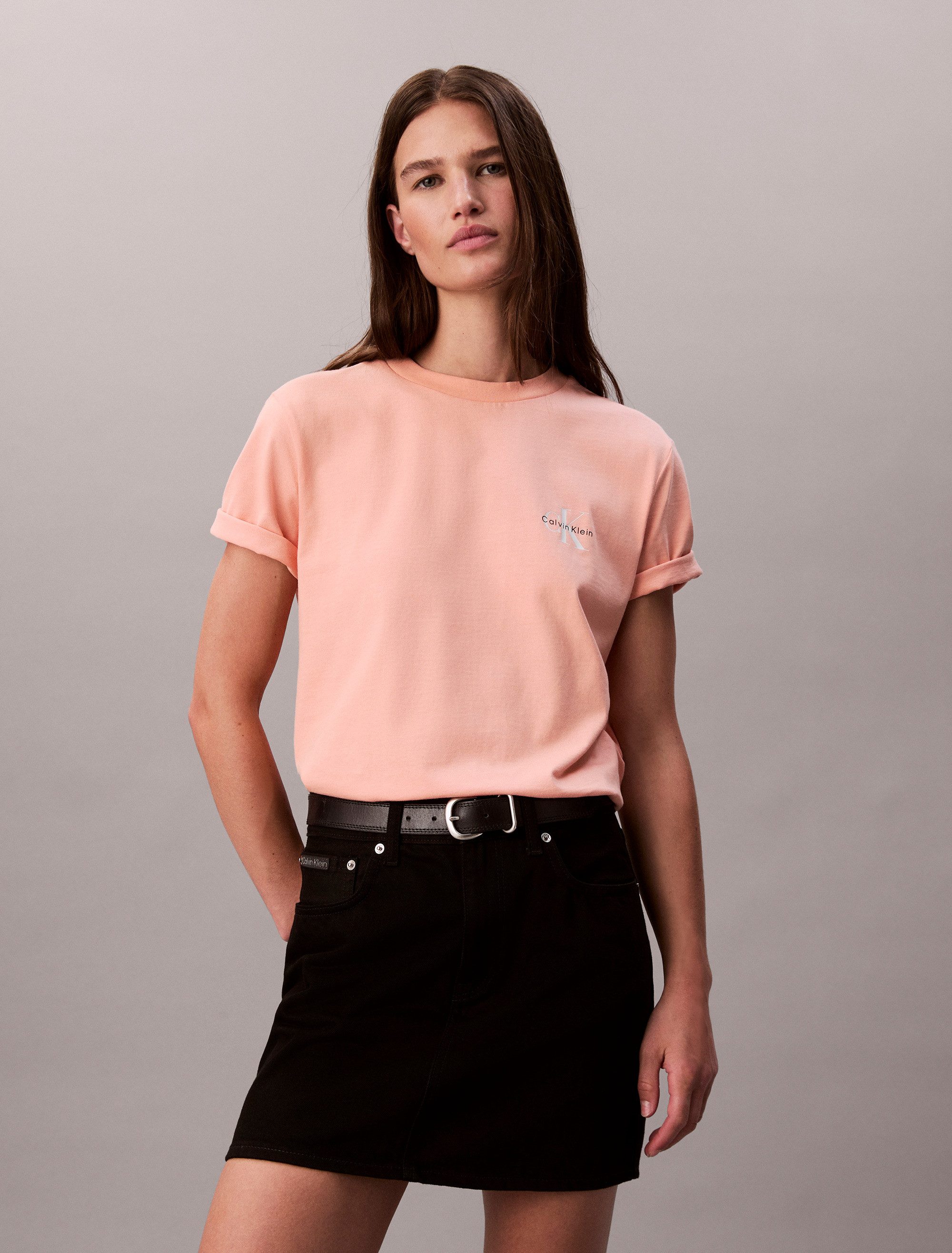 Calvin Klein Jeans T-Shirt A- Logo günstig online kaufen