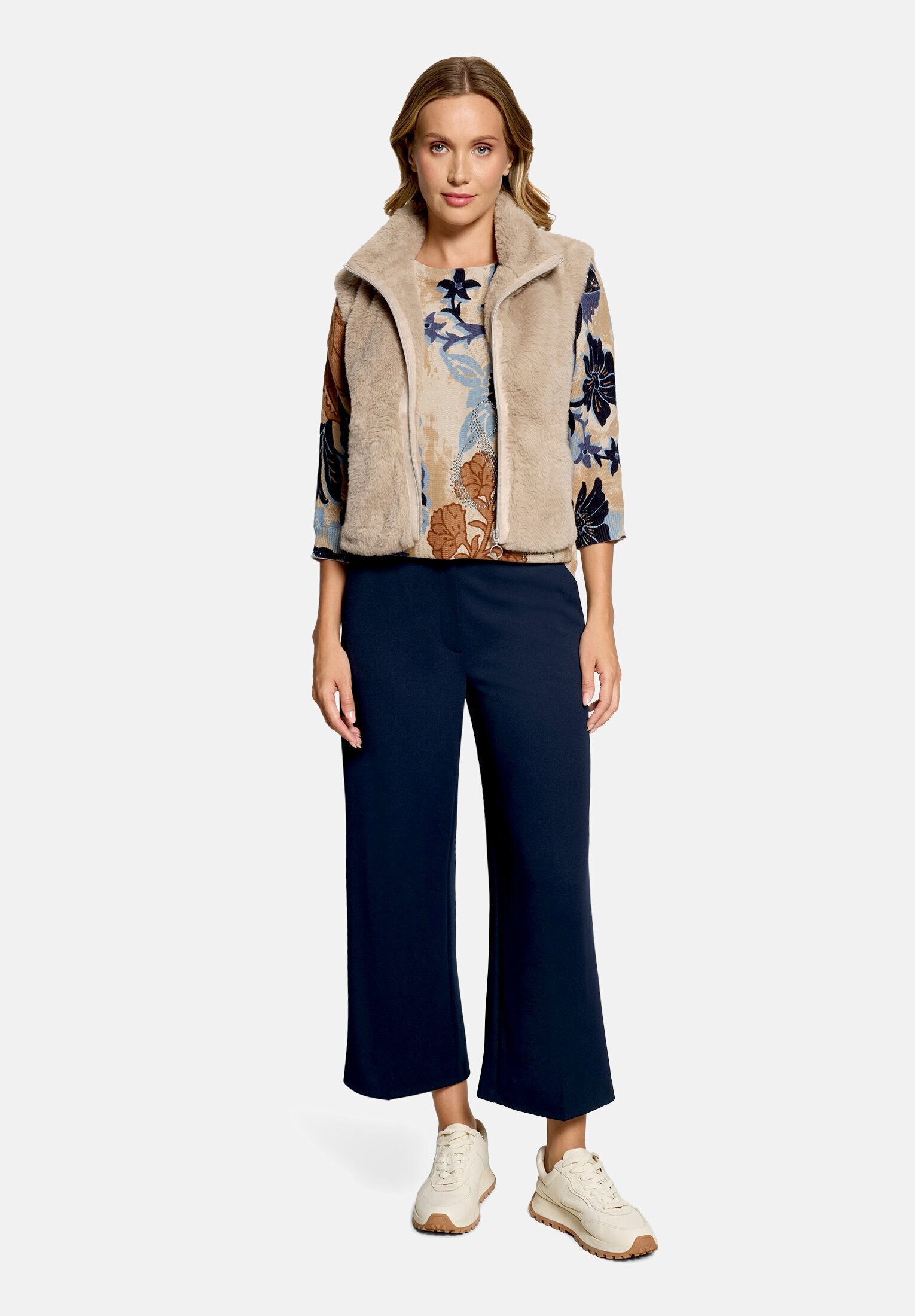 Betty Barclay Strickpullover Damen mit Fledermausärmeln (1-tlg)