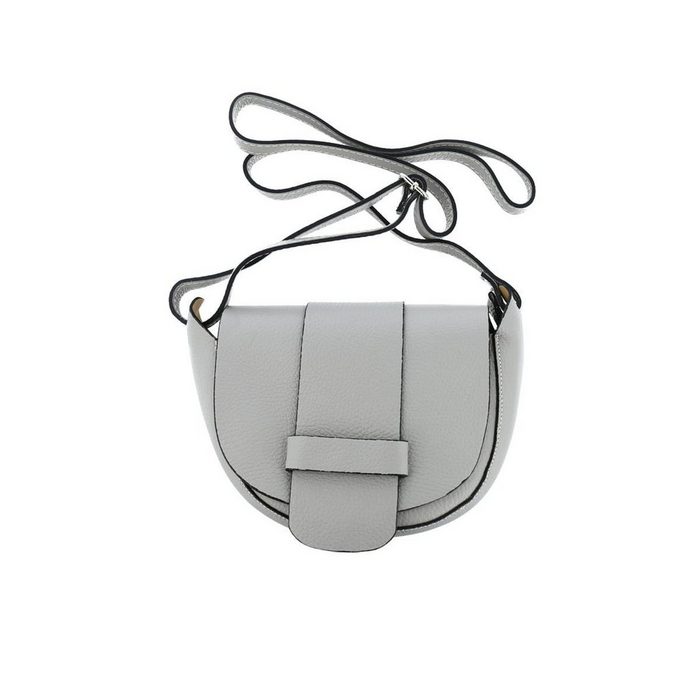 ITALYSHOP24 Schultertasche Made in Italy Damen Leder Tasche CrossBody als Handytasche CrossOver Umhängetasche tragbar