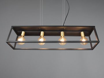 meineWunschleuchte LED Pendelleuchte, Dimmfunktion, LED wechselbar, Warmweiß, Balken-lampe Industrie-design hängend über-n Esstisch, Breite 100cm