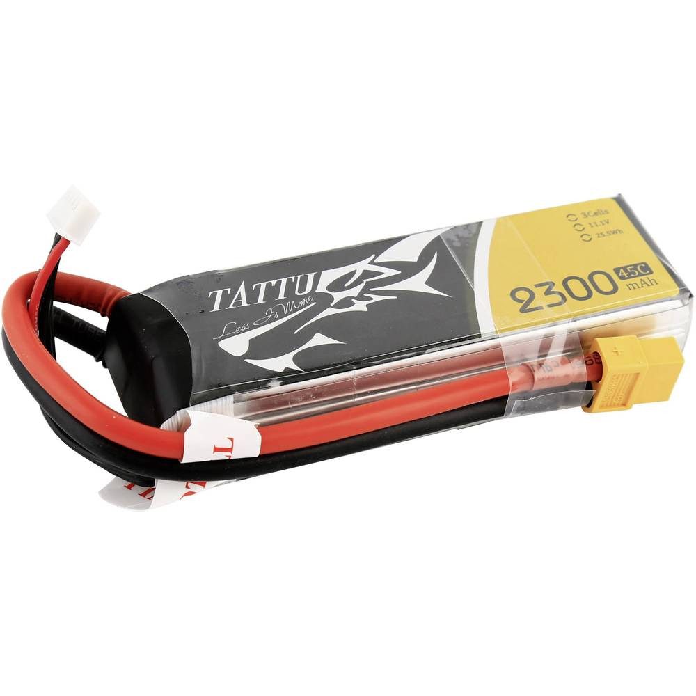 Tattu 11.1 V 2300 mAh 45C LiPo-Akku TA-45C-2300-3S1P Akku