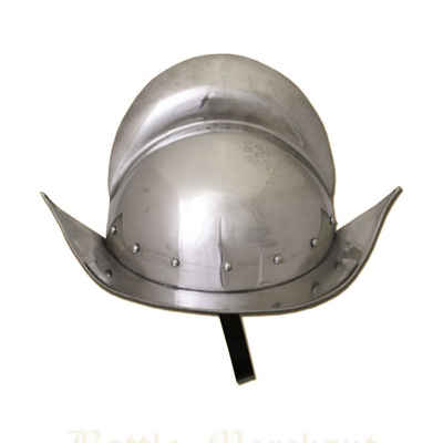 Battle Merchant Ritter-Kostüm Deutscher Morion Helm, 1,6 mm Stahl