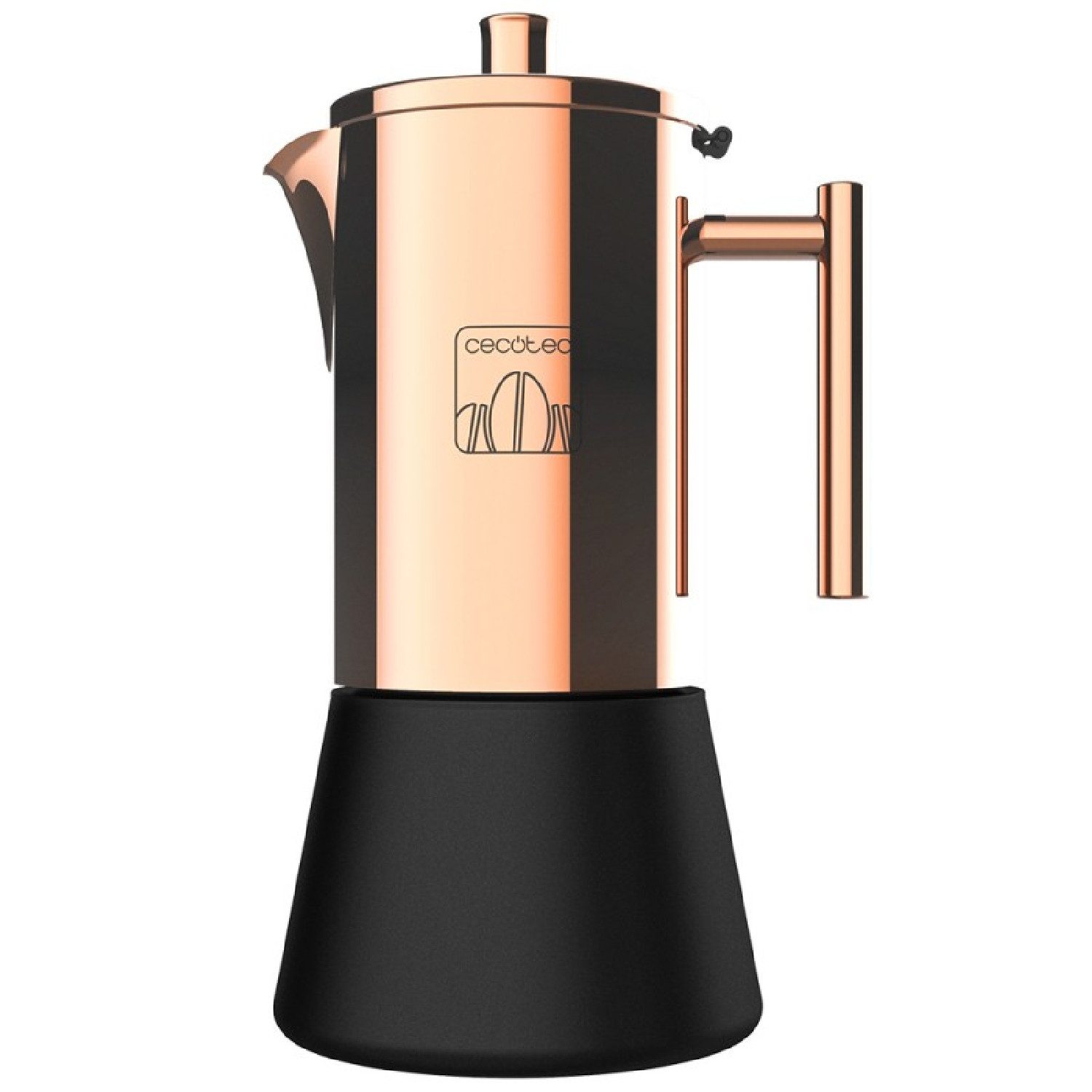 Cecotec Mokkamaschine, 0.2l Kaffeekanne, Moka De Acero Inoxidable Cumbia Moking 400