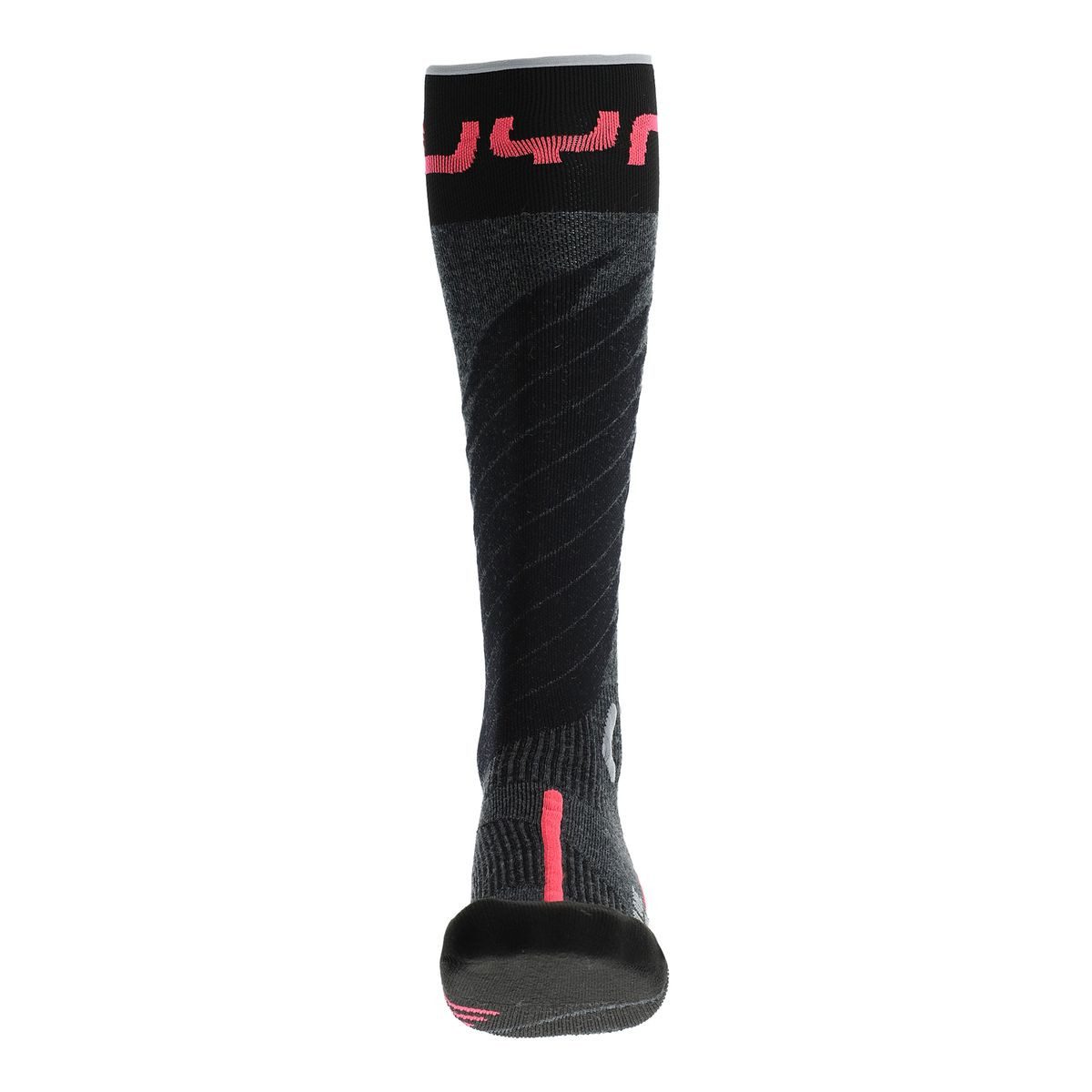 UYN Skisocken UYN WOMAN SKI ONE MERINO SOCKS ANTHRACITE/PINK