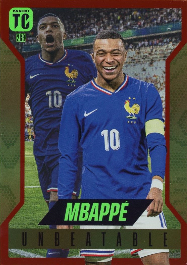 Topps Sammelkarte 269 - Kylian Mbappe - Unbeatable - Red Hot - 2025