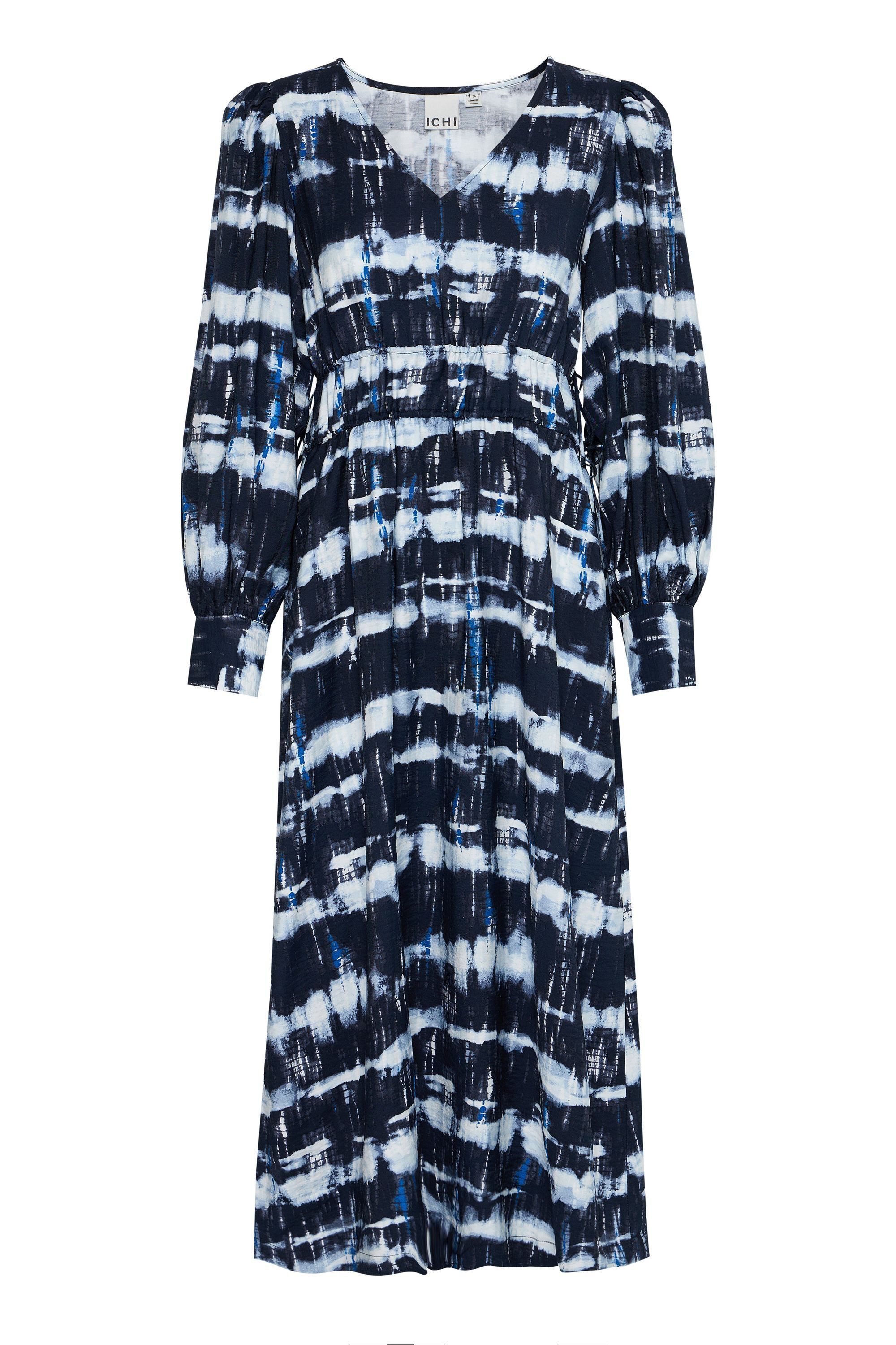 Ichi Blusenkleid Midikleid