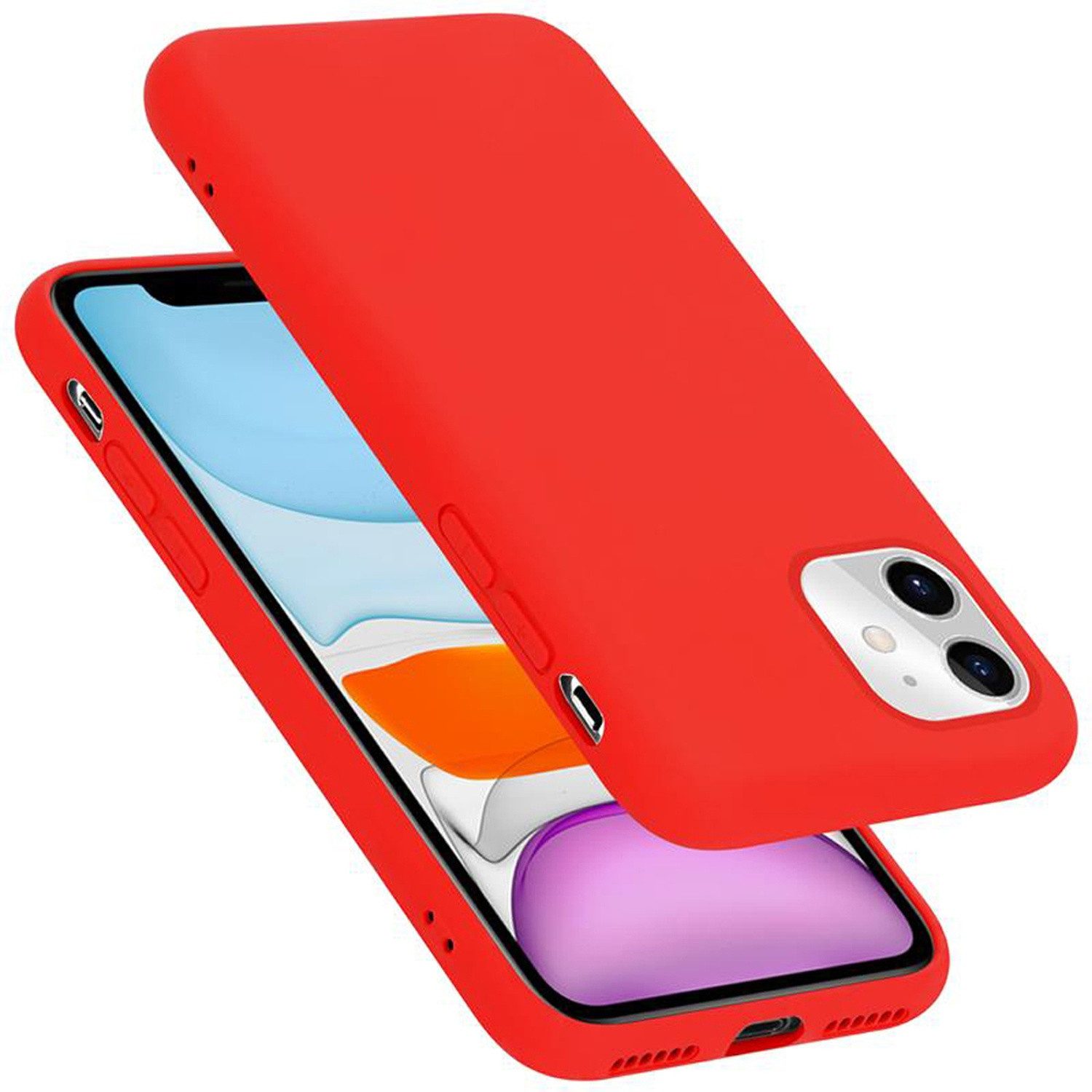 Cadorabo Handyhülle für iPhone 11 Hülle Apple iPhone 11, Flexible Hülle TPU Silikon Schutzhülle Back Cover Case