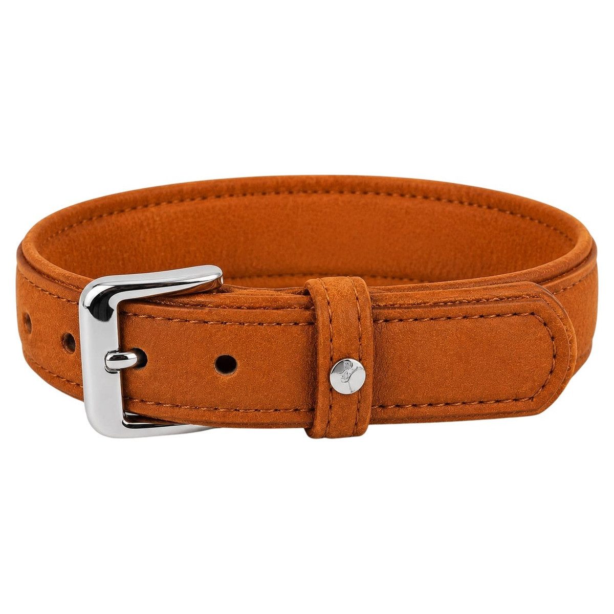 Das Lederband Hunde-Halsband Hundehalsband Denver V2 Cognac