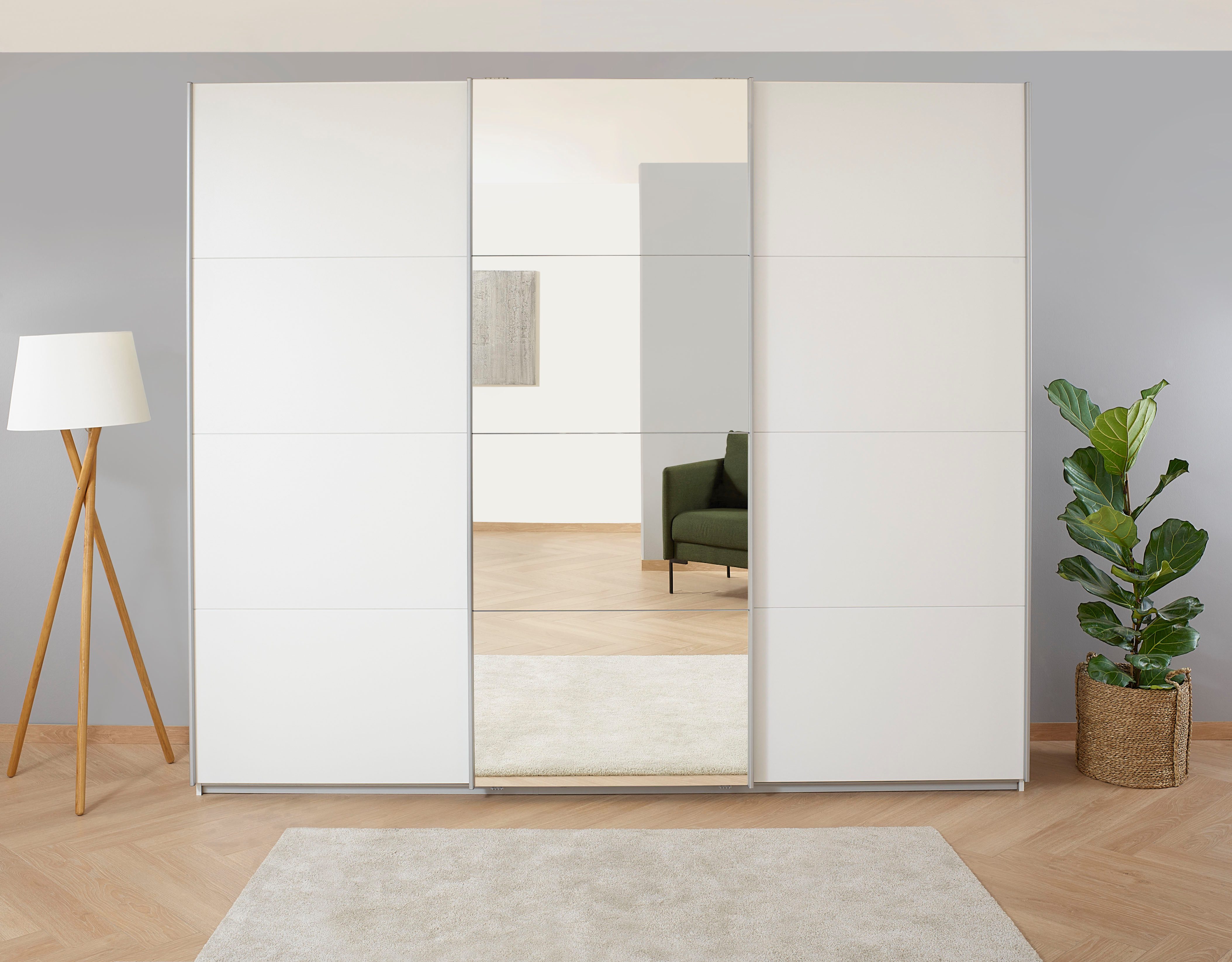 OTTO home Kleiderschrank Mehrzweckschrank Aktenschrank Möbel Mietswohnung Schlafzimmer KOLUNA (3 Ausstattungen BASIC/CLASSIC/PREMIUM (inkl. SOFT-CLOSE-FUNKTION) Breiten 203/271/315/360 cm Höhen 210/229 mit Spiegel MADE IN GERMANY