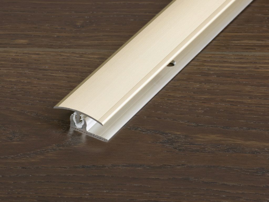 PROLINE Abschlussprofil Abschlussprofil PROVARIOclip Universal Aluminium eloxiert Champagne