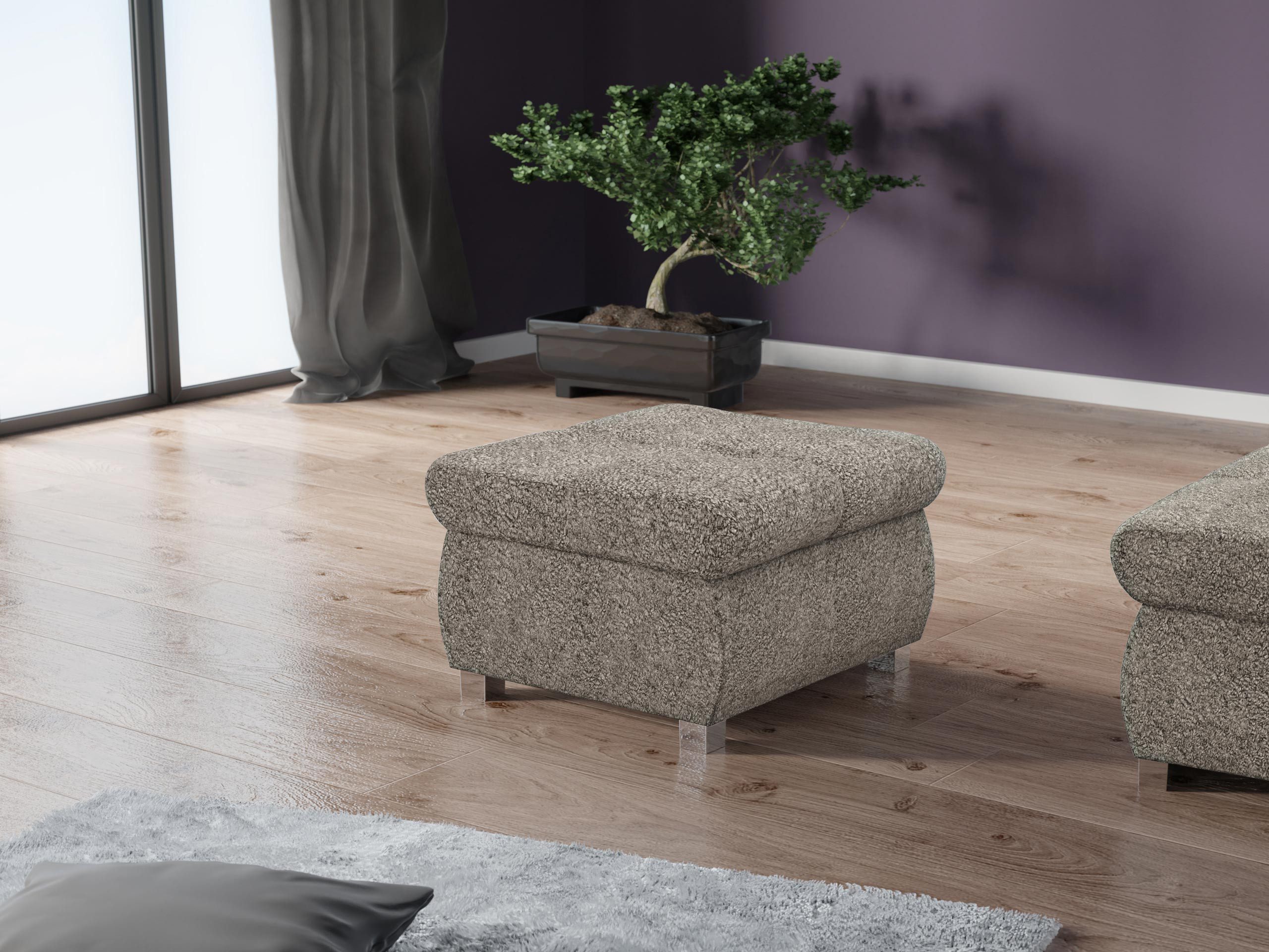 MIRJAN24 Polsterhocker Orkan Klein, Holzkonstruktion, 60x60x39 günstig online kaufen