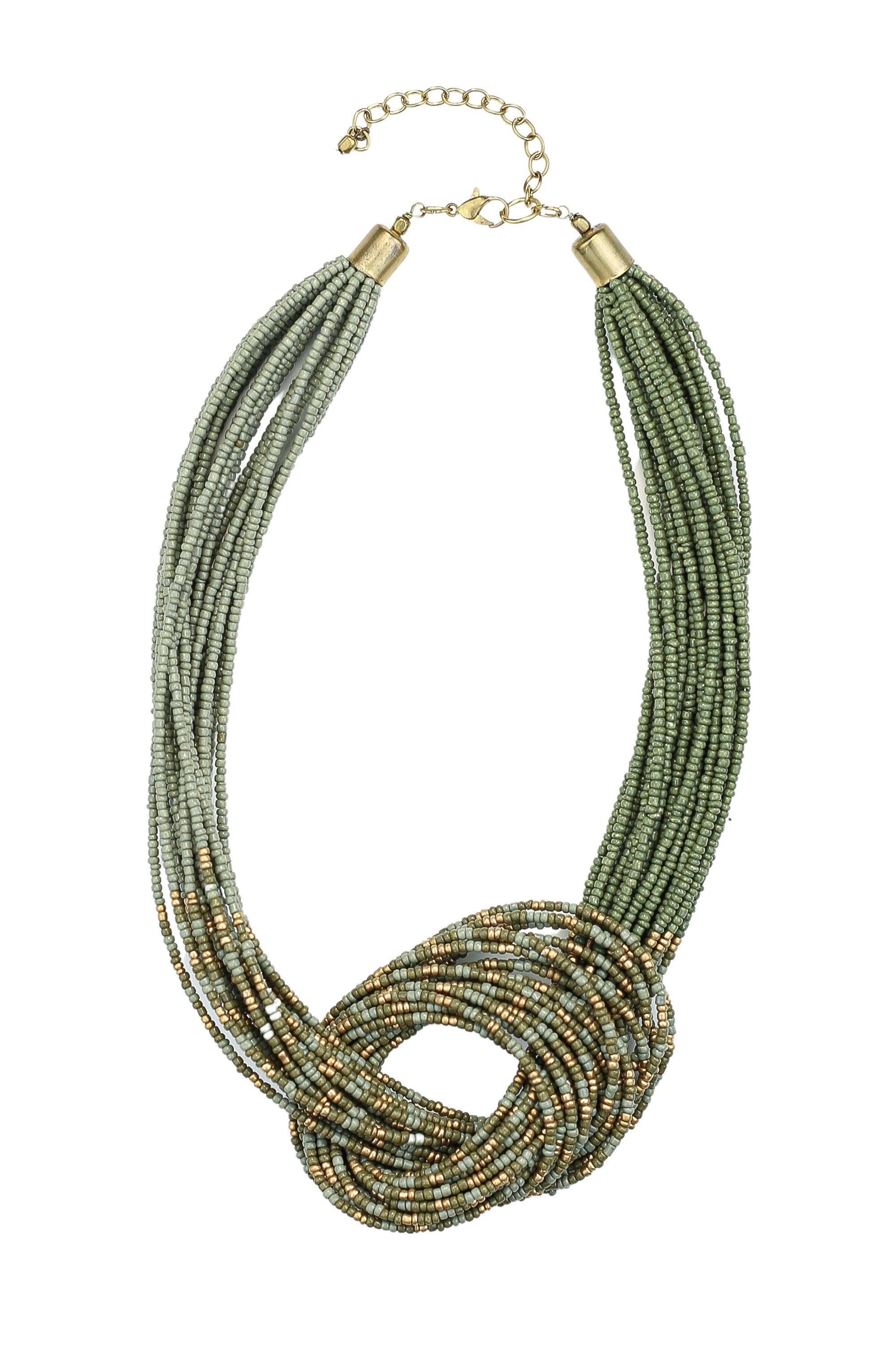 COLLEZIONE ALESSANDRO Kette mit Anhänger Devi, mehrreihige Kette mit Knoten
