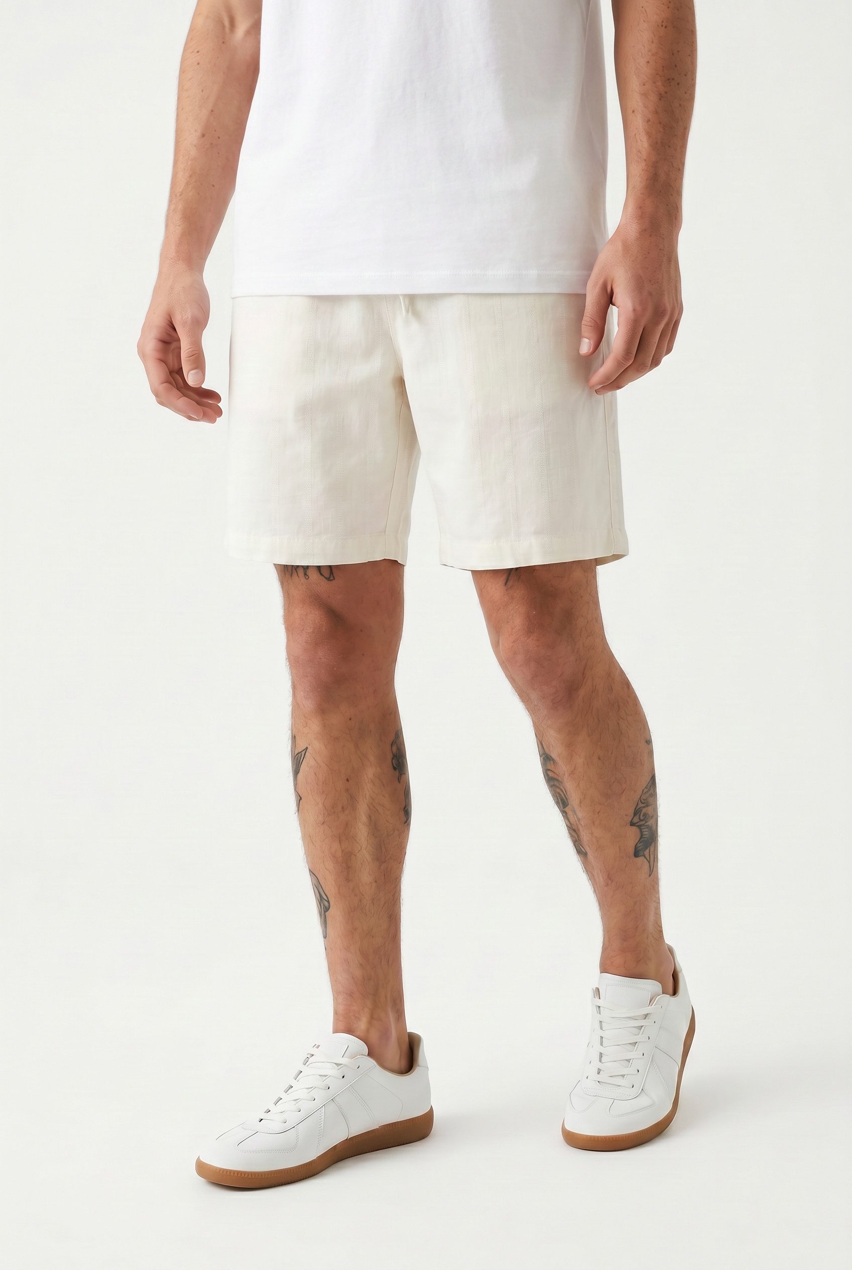 Bermudas JPSTJAIDEN SUMMER LINEN BLEND STRIPE REG