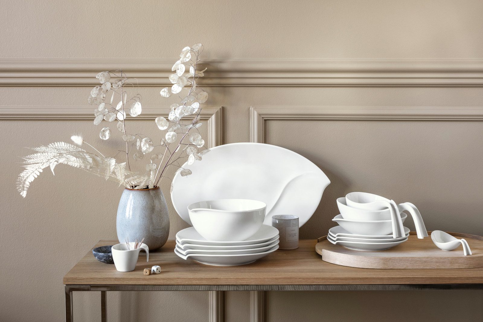Villeroy & Boch Espressotasse Flow Mokka-/Espressotasse mit Untertasse 2tlg., Premium Porcelain