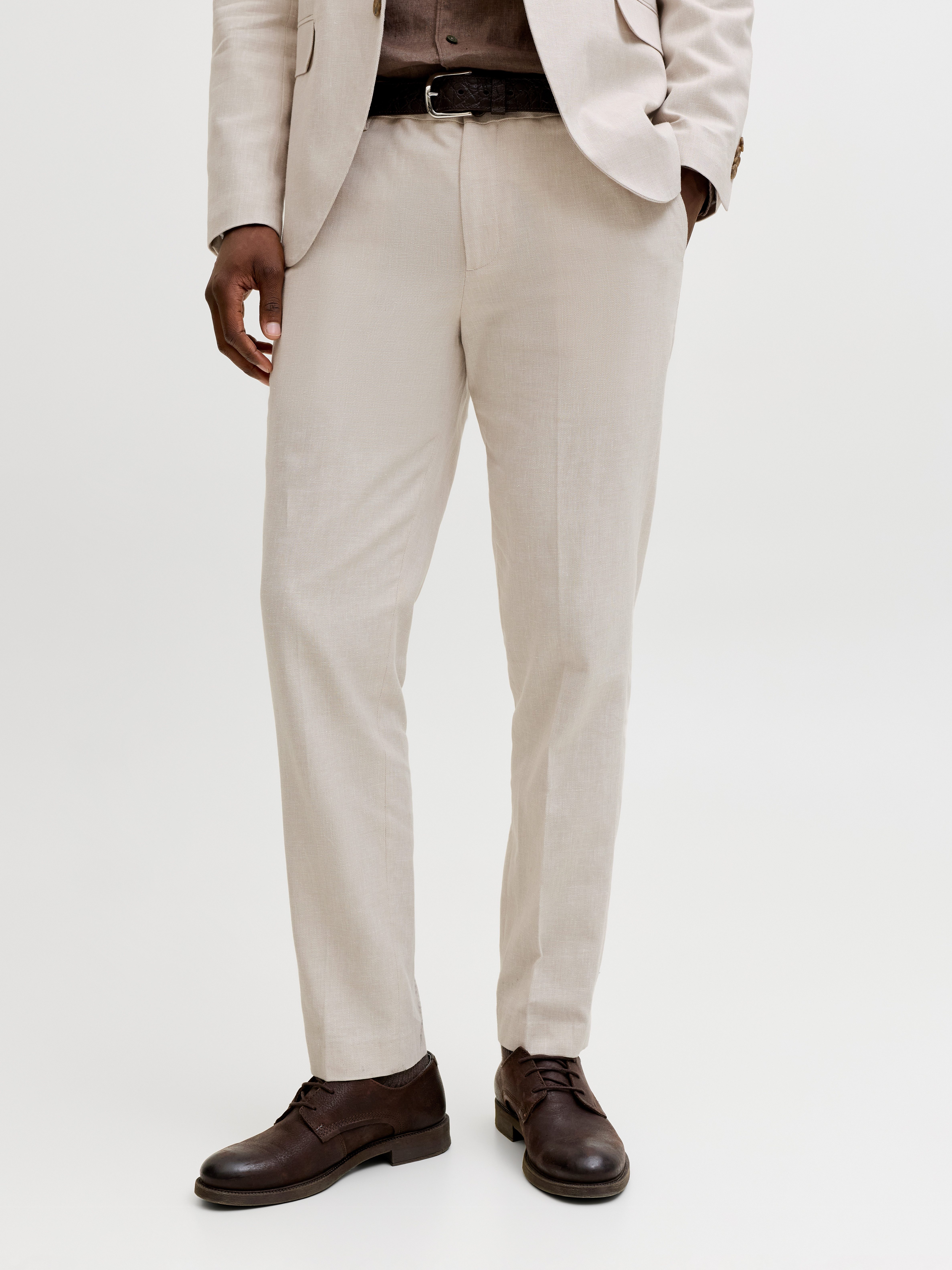 Jack & Jones Stoffhose JPRMARTIN SUMMER TRS LINEN BLEND NO06 SN Baumwollmischung