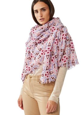 Codello Modeschal Codello Damen Premium Schal aus Wolle und Kaschmir in pink, Ornament Print